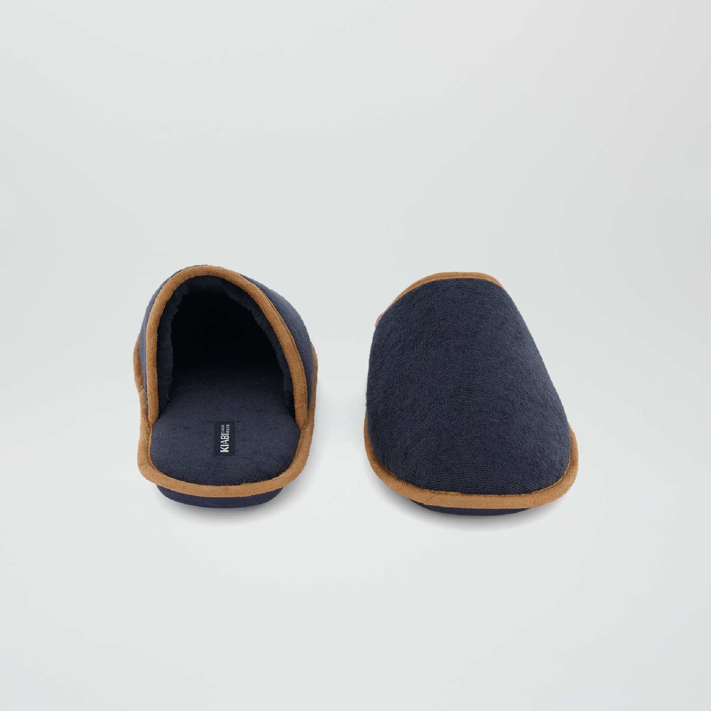 Chaussons mules bleu marine