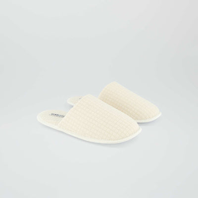 Chaussons mules Beige