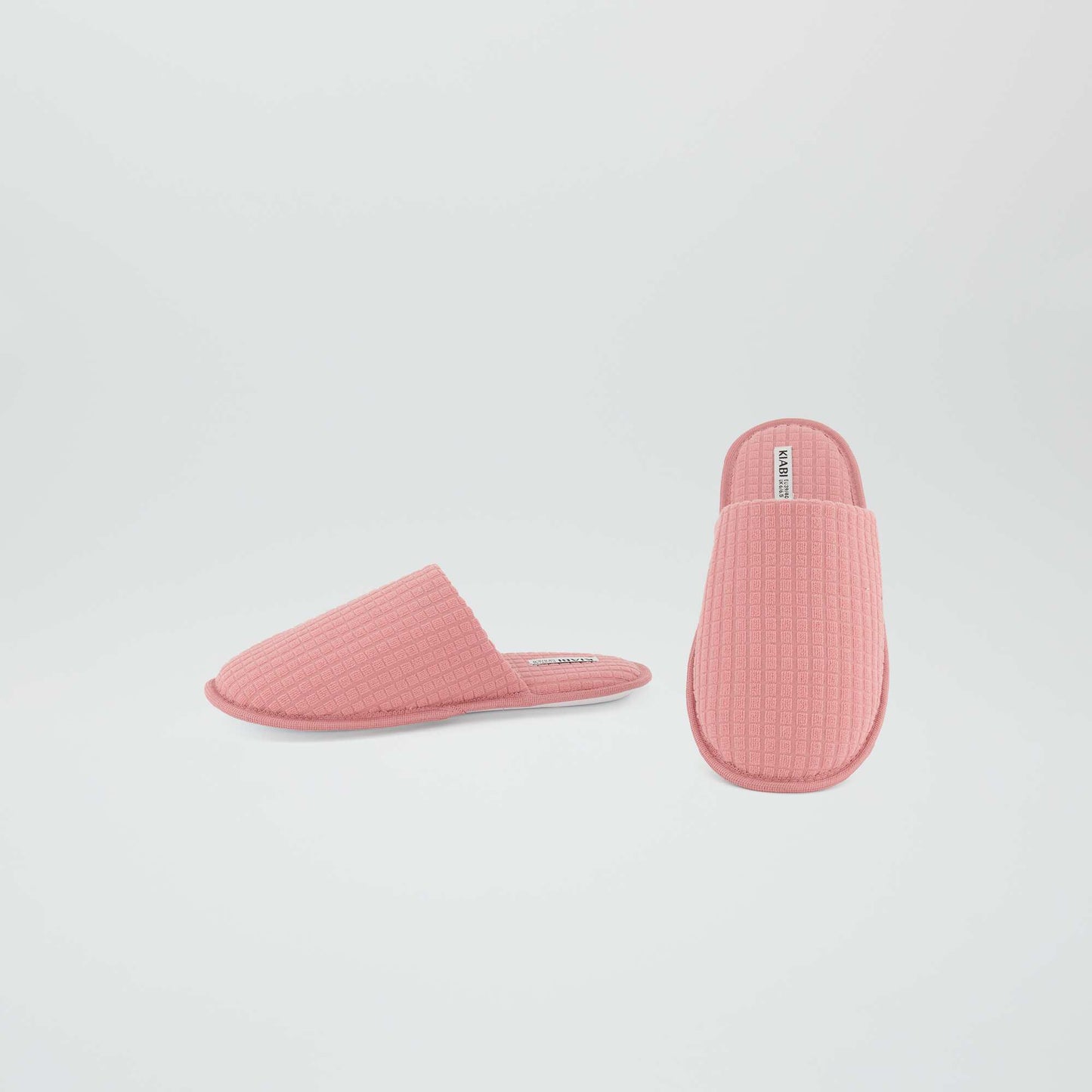 Chaussons mules rose