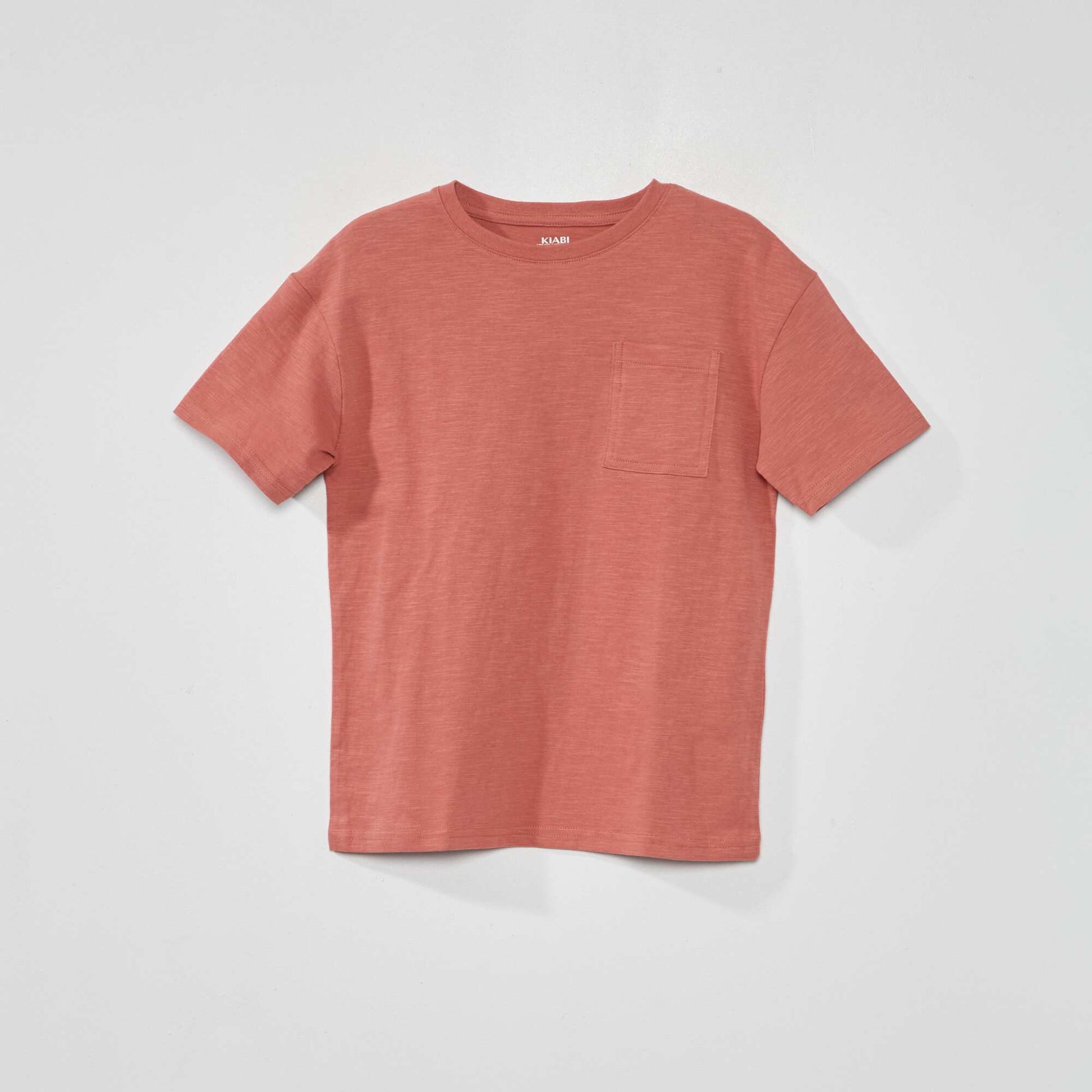 T-shirt en jersey avec poche Rose