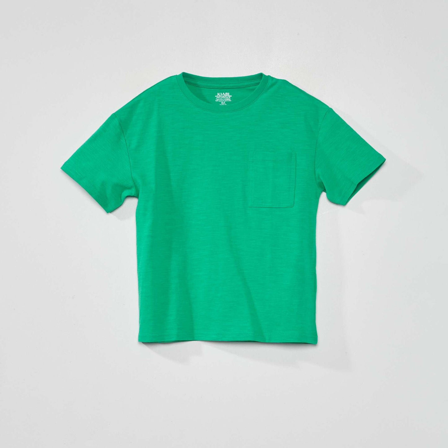 T-shirt en jersey avec poche Vert