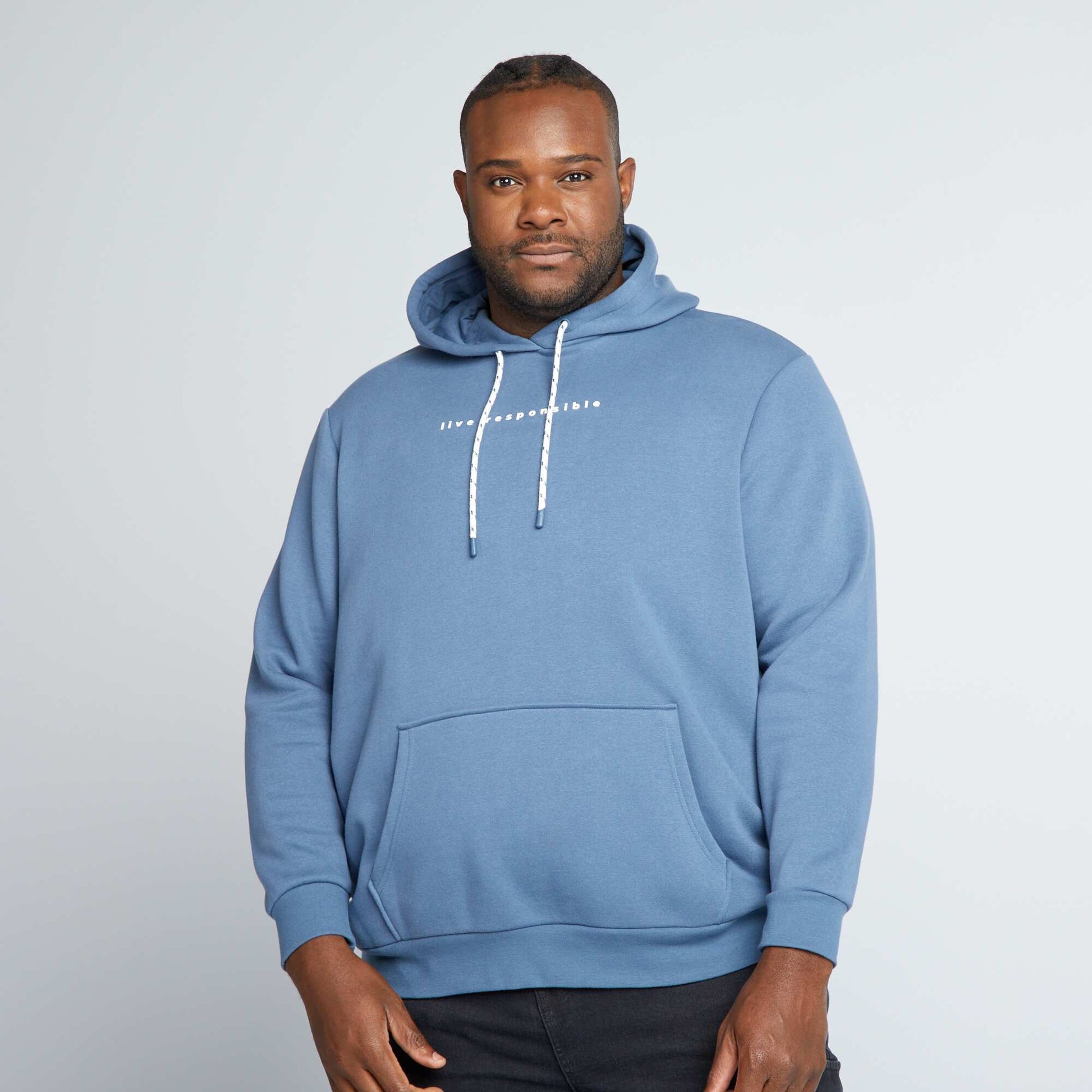 Sweat capuche Bleu