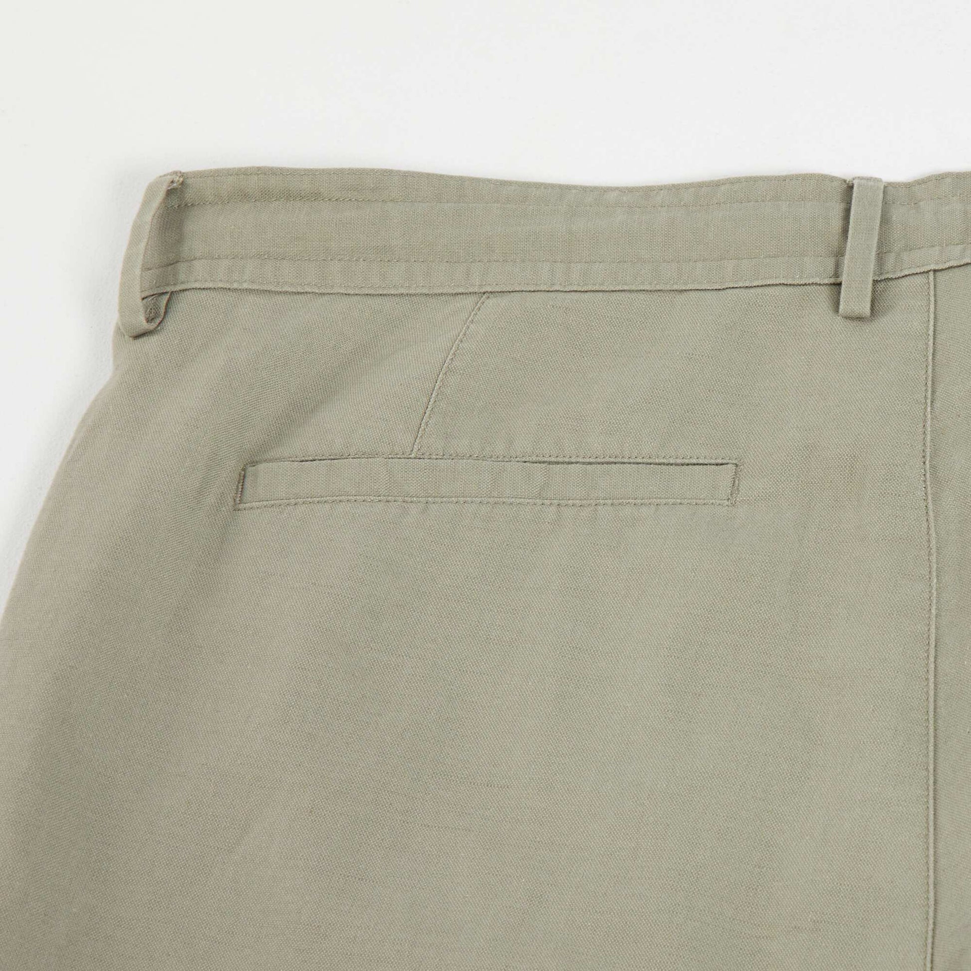 Pantalon type chino Kaki