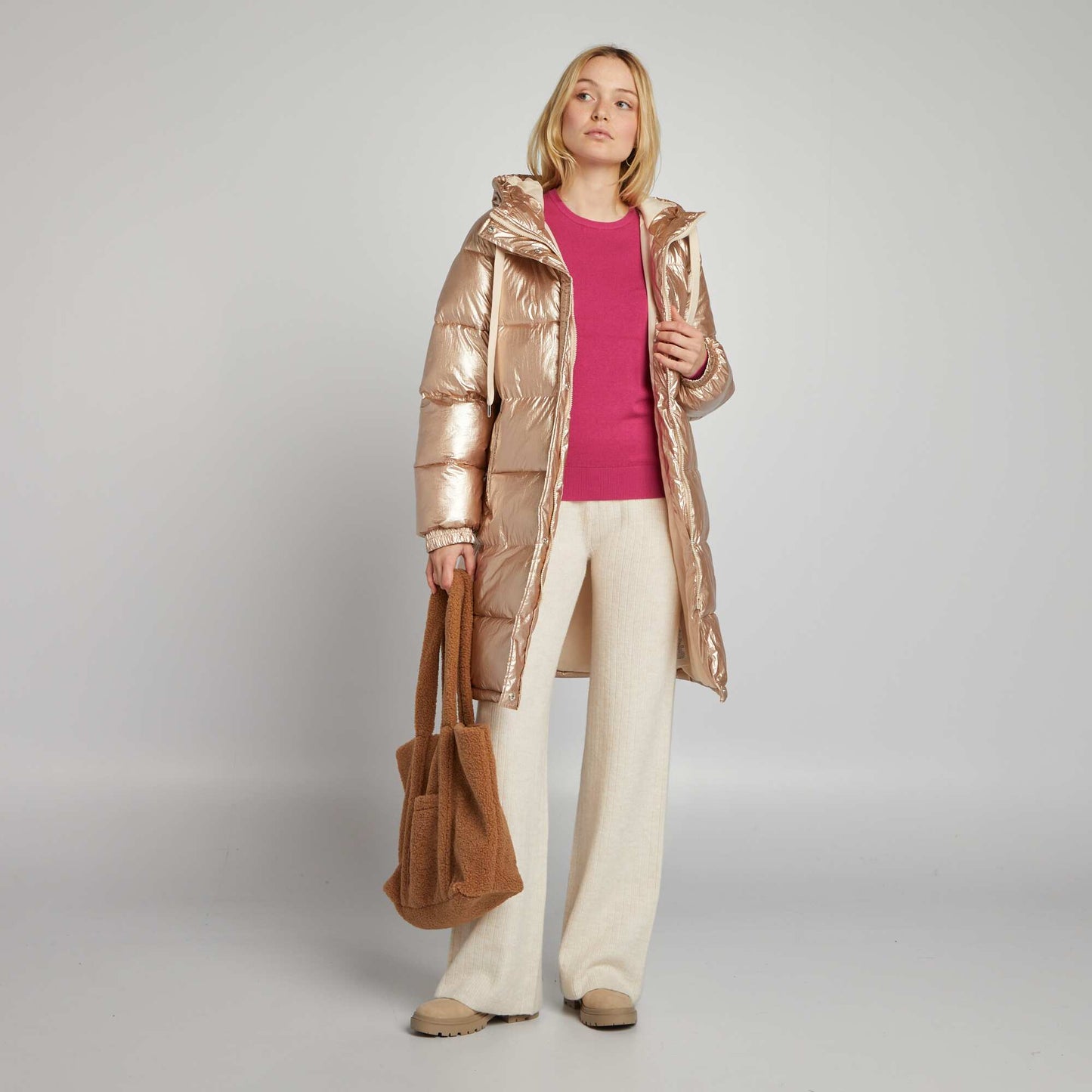Pull en maille fine Rose
