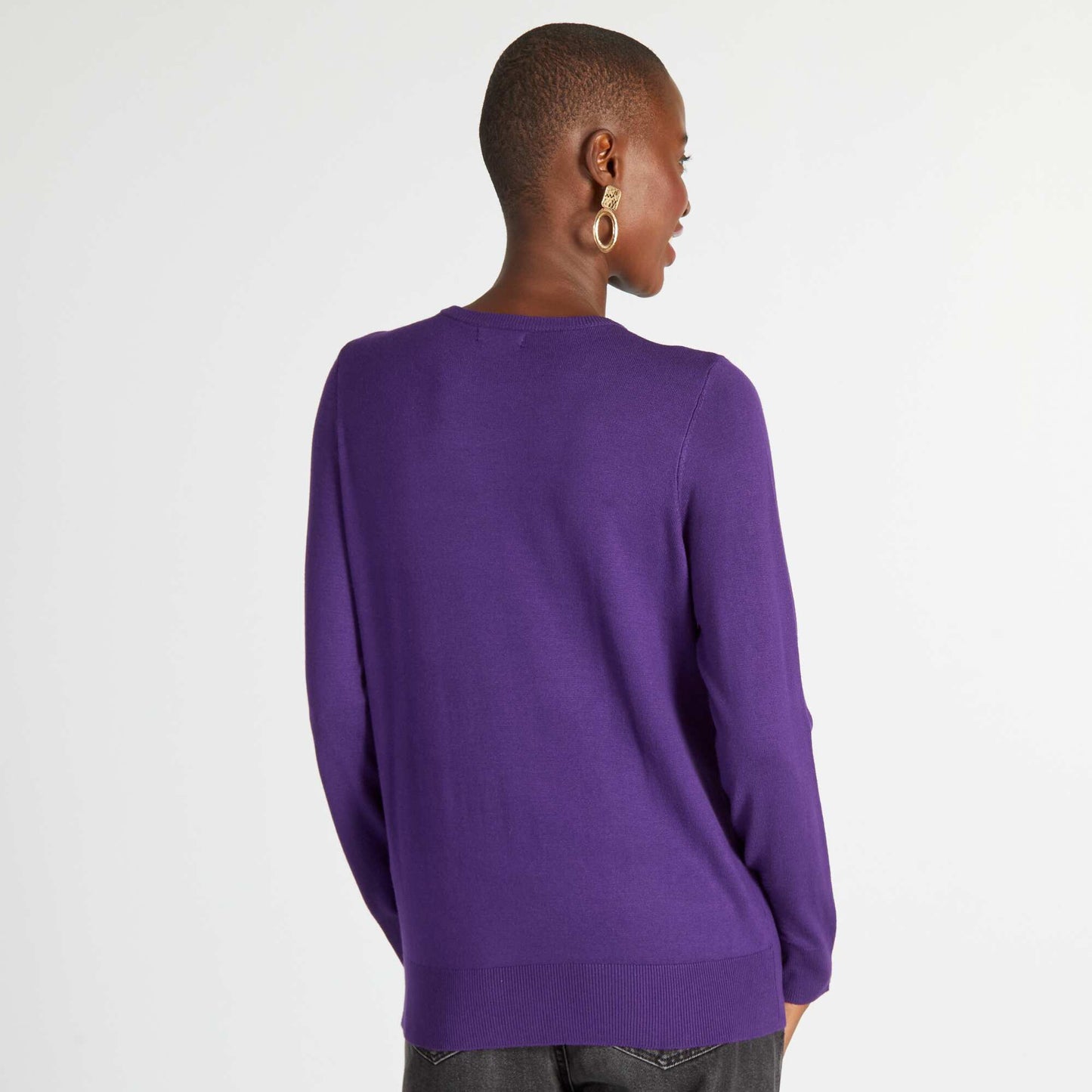 Pull en maille fine Violet