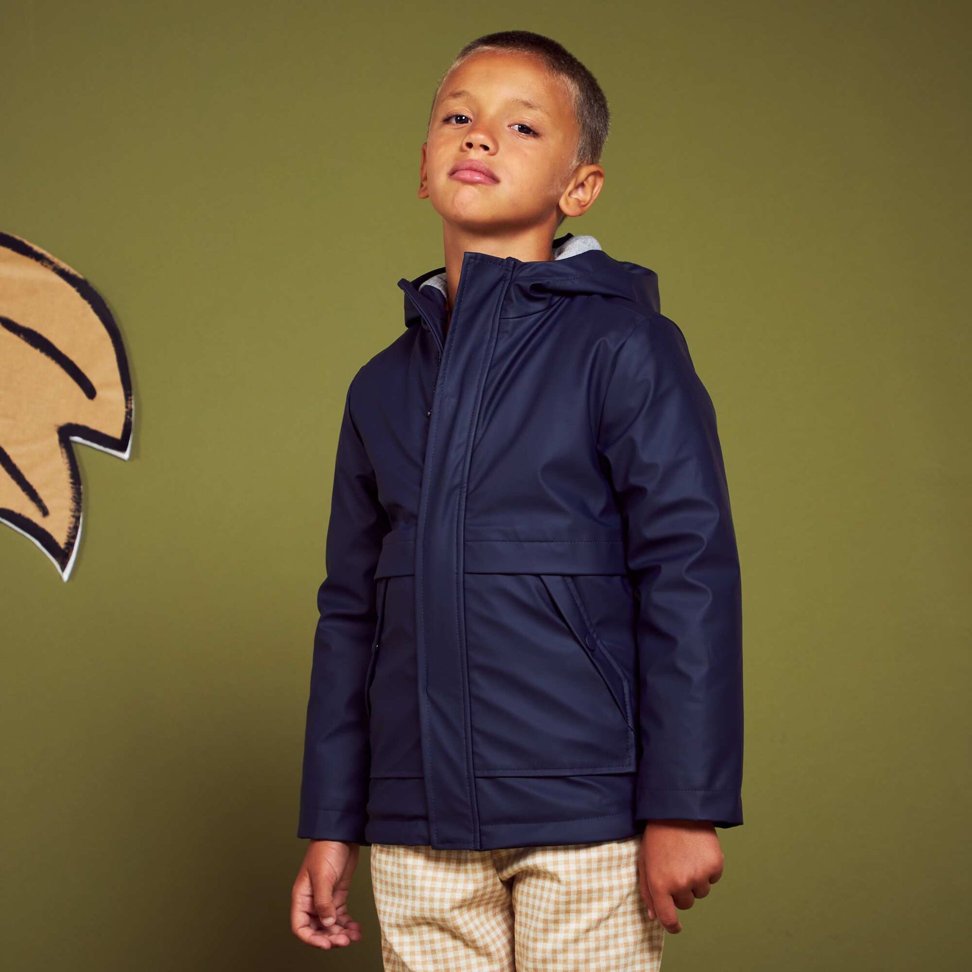 Parka d perlante Bleu