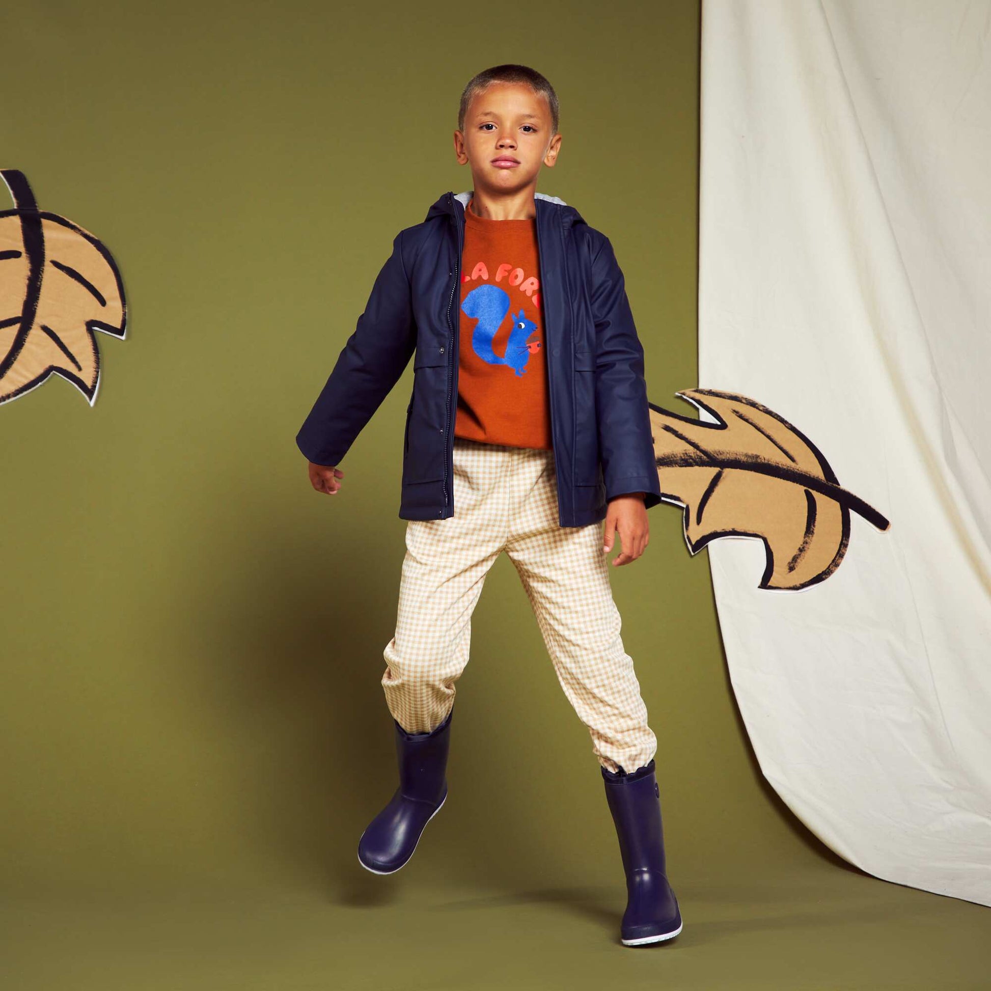 Parka d perlante Bleu