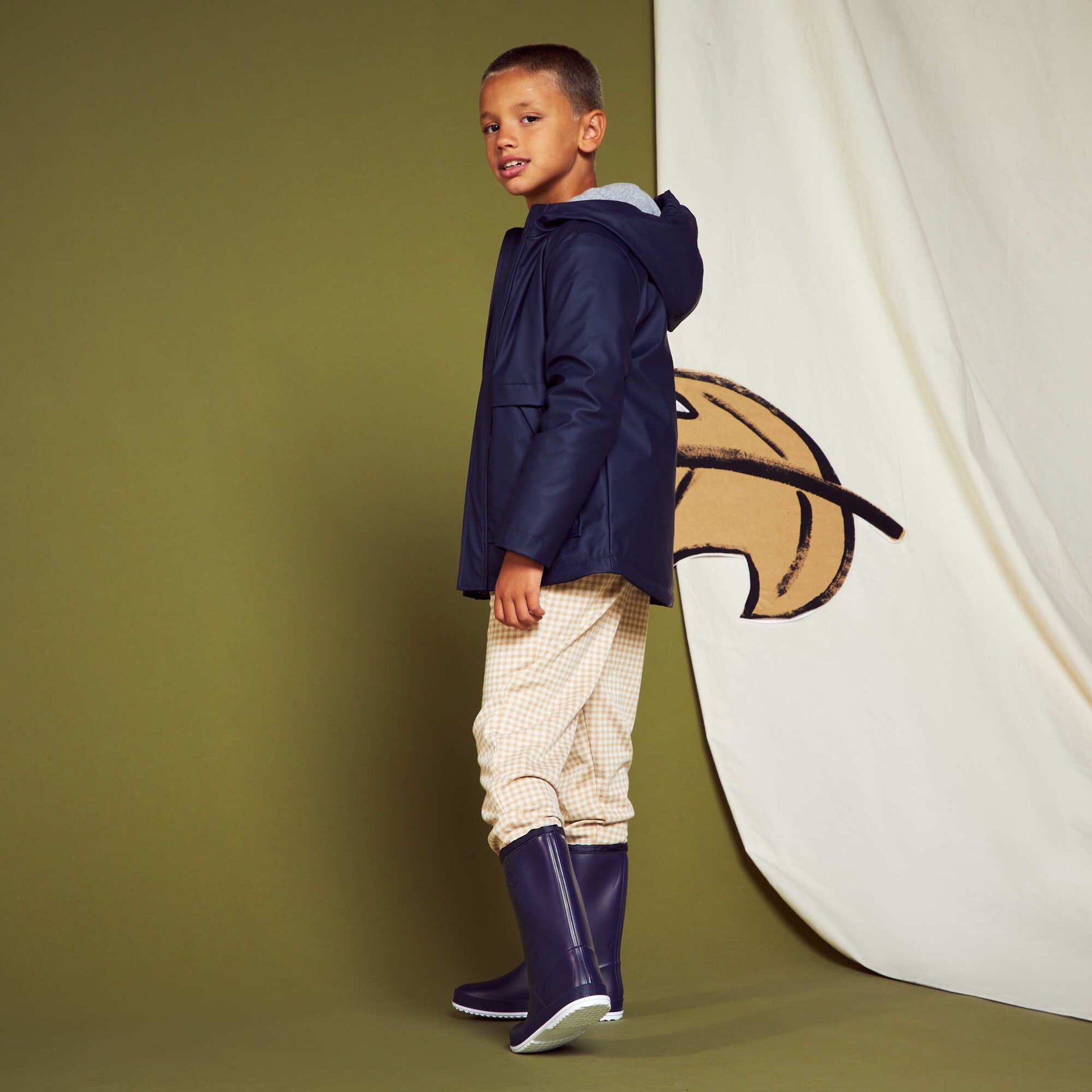 Parka d perlante Bleu