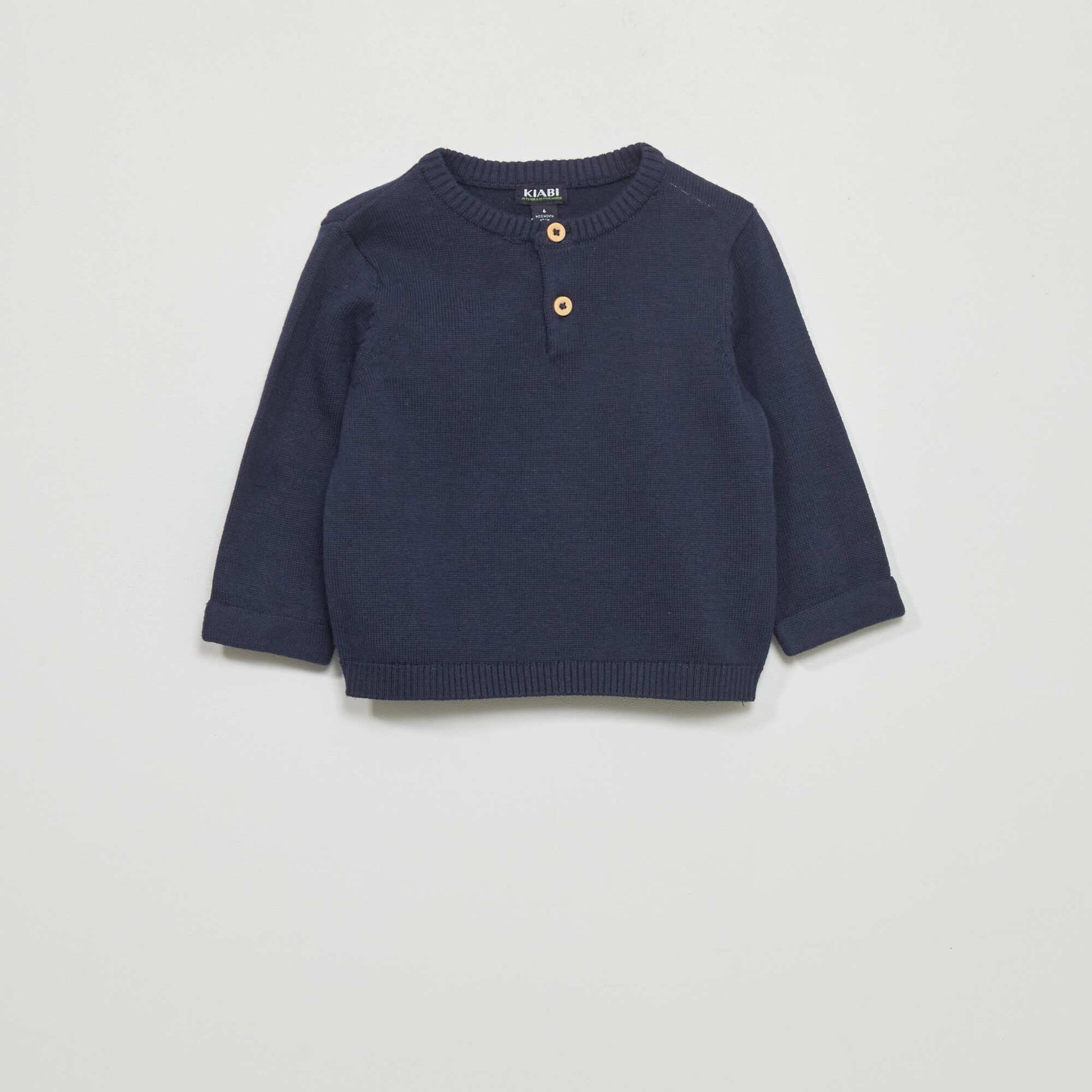 Pull en maille tricot Noir