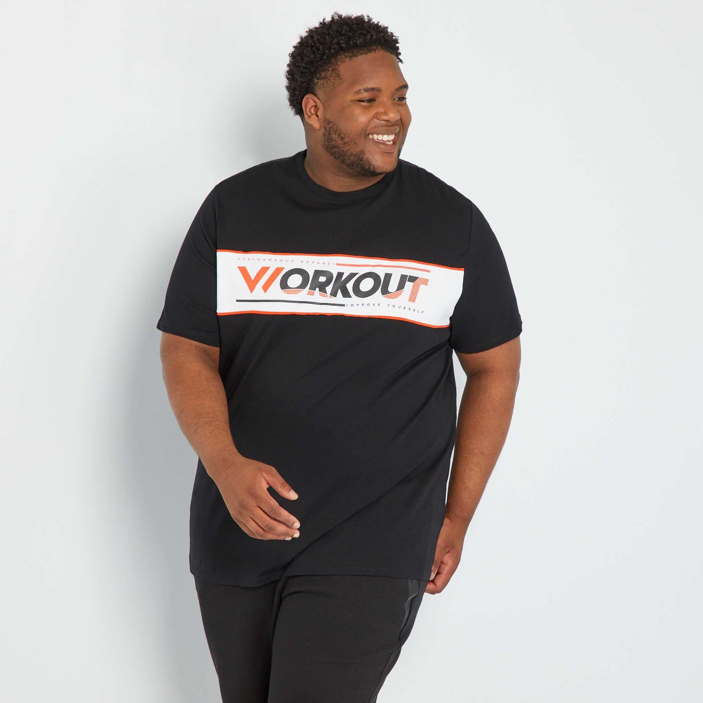T-shirt manches courtes Noir