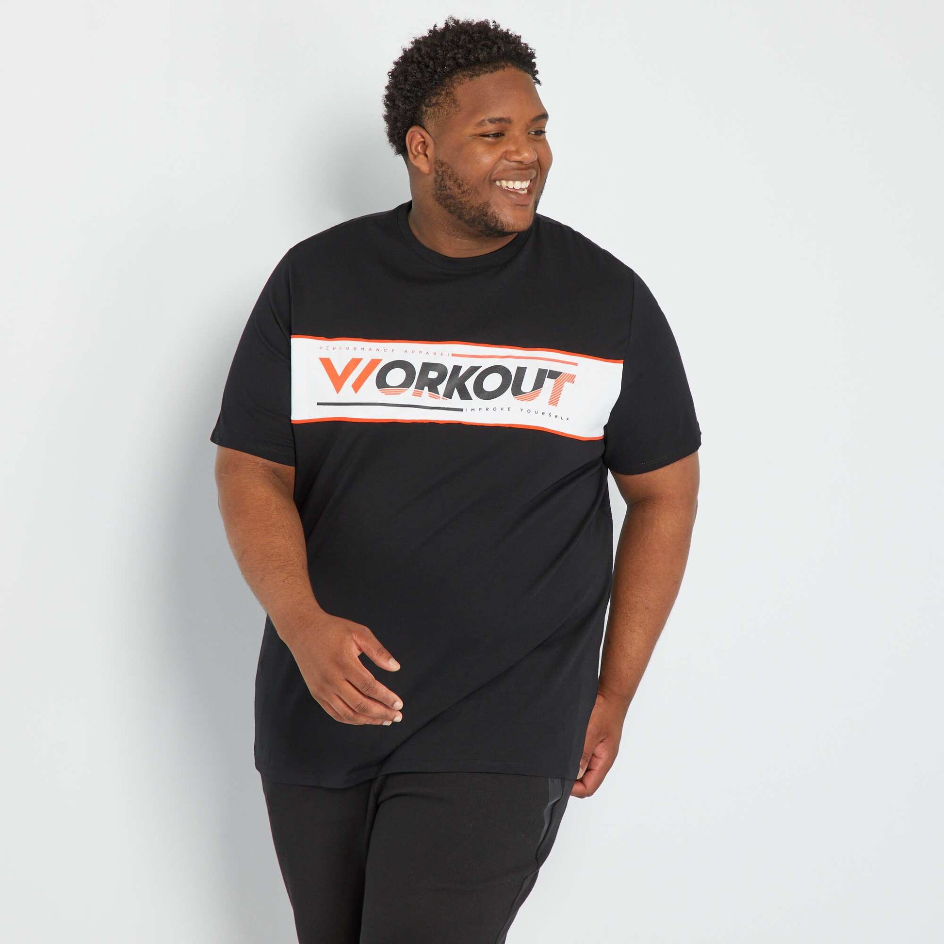 T-shirt manches courtes Noir