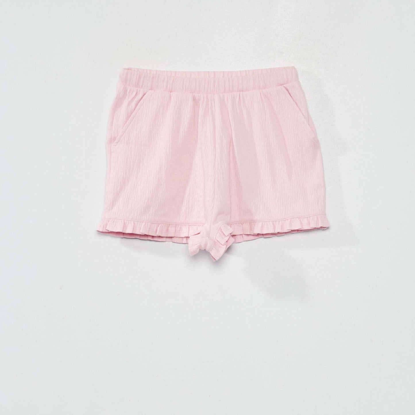 Short en maille cr p e Rose