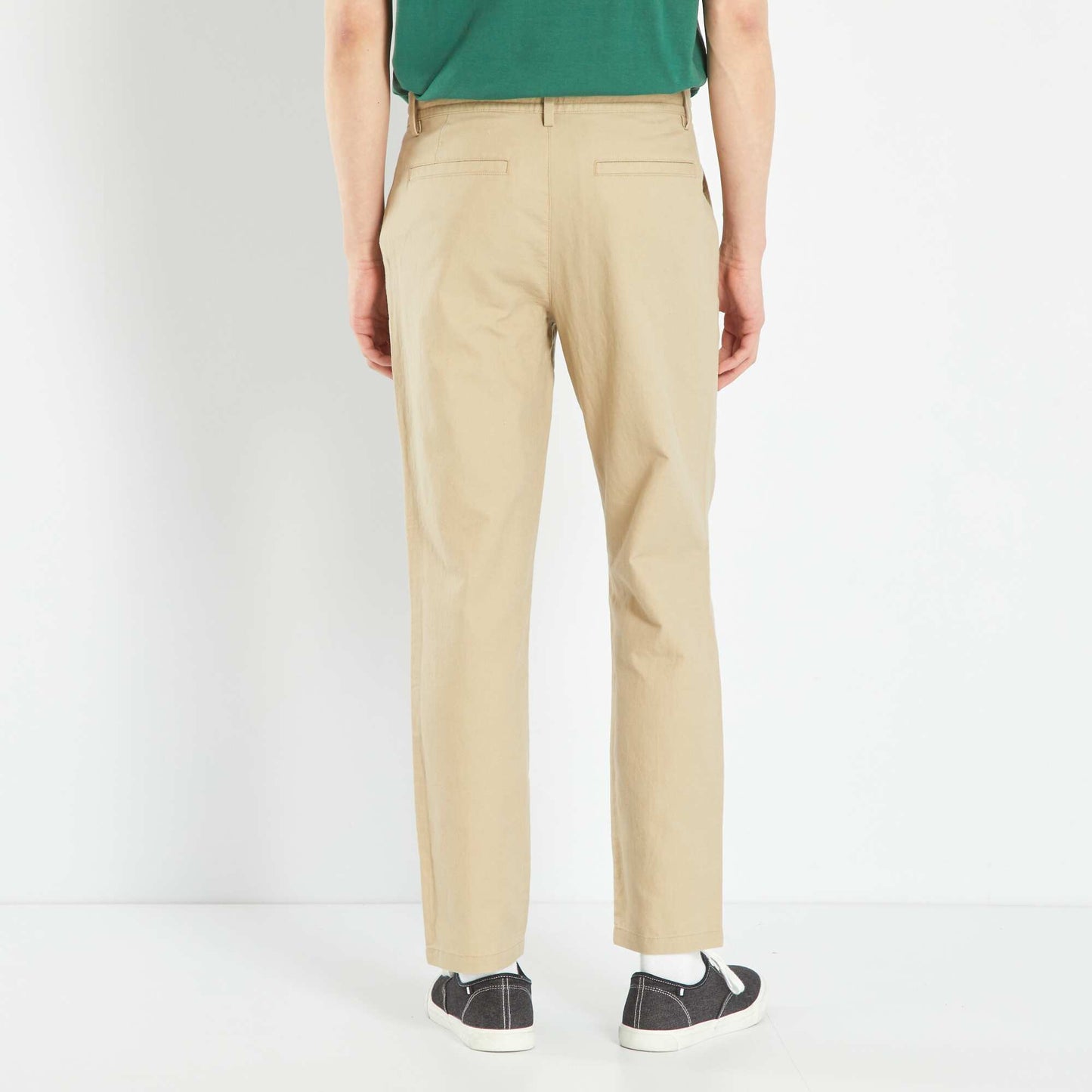 Pantalon chino slim Beige