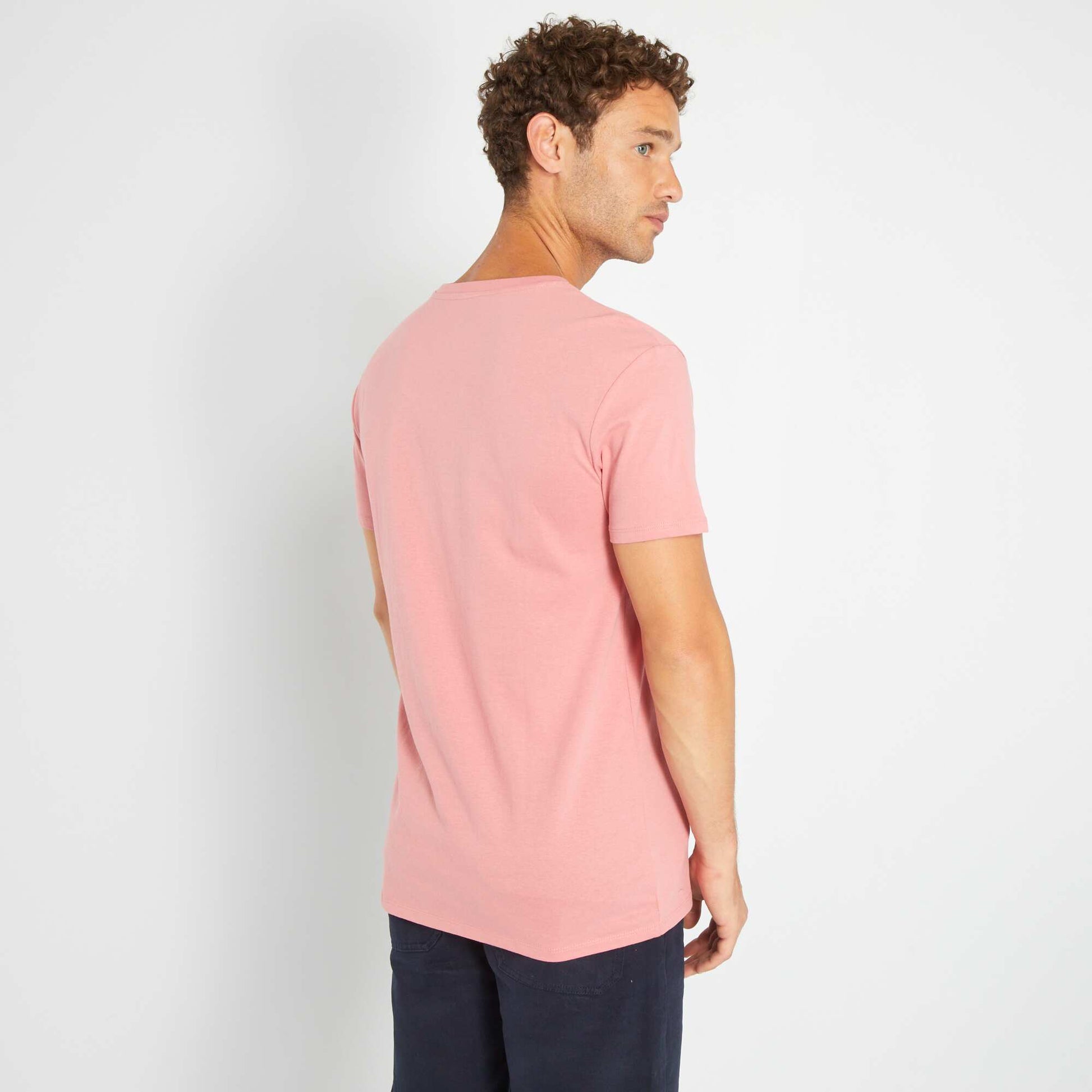 T-shirt en jersey avec print Rose 'travel'