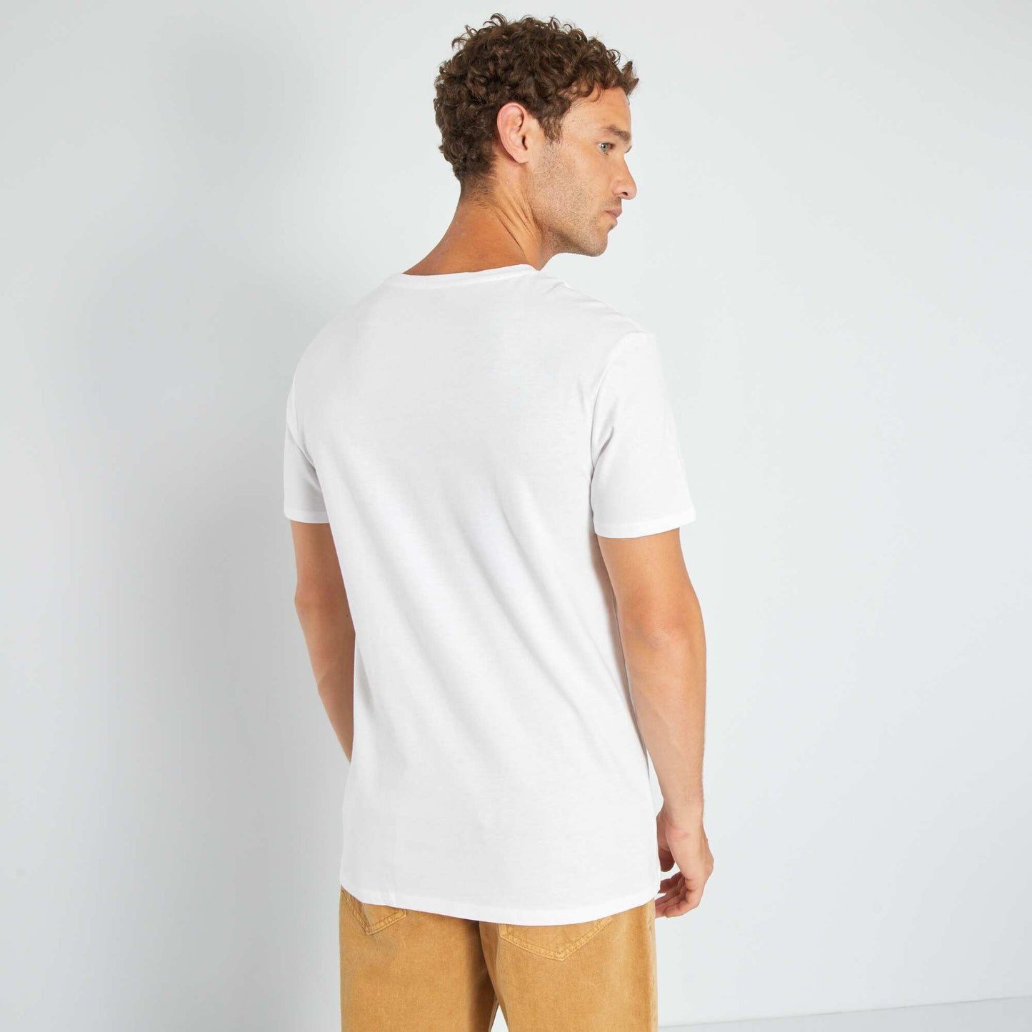 T-shirt en jersey avec print Blanc ''surf'