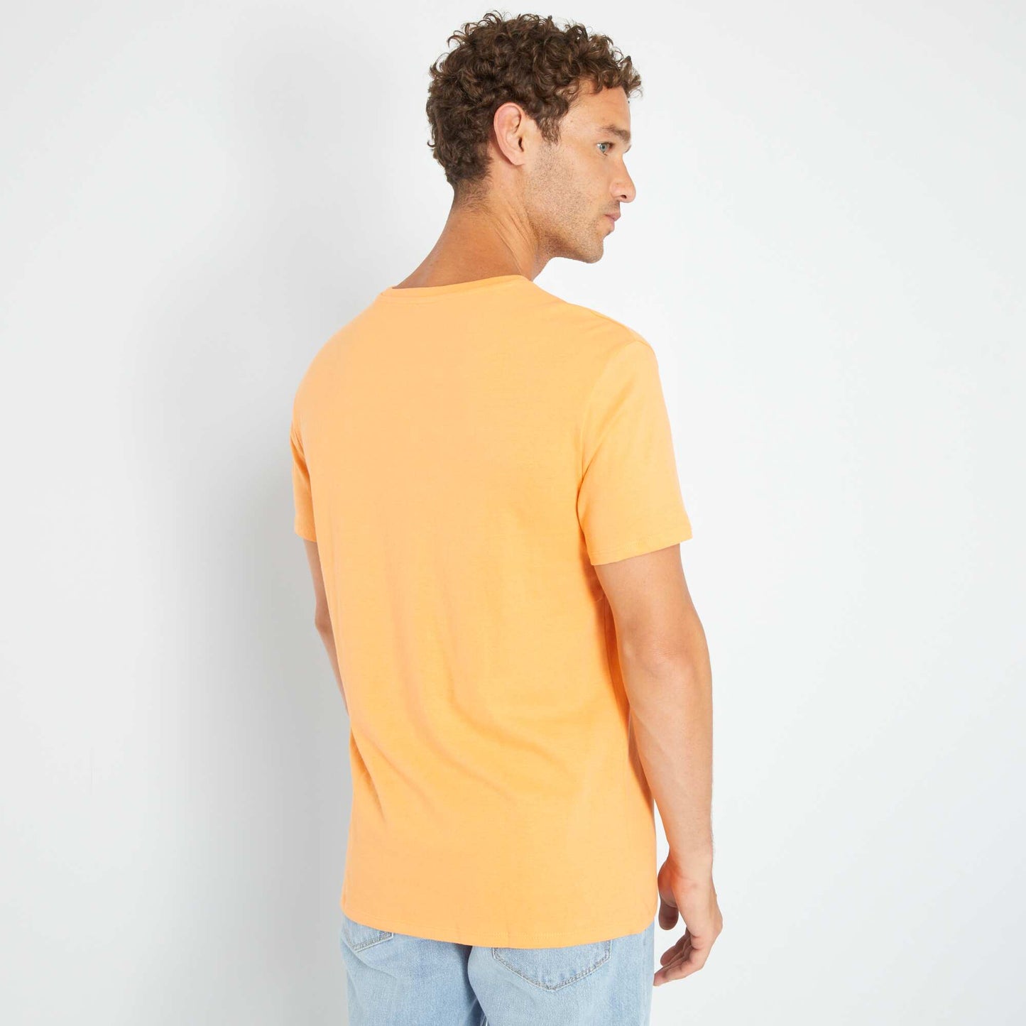 T-shirt en jersey avec print Orange 'Los Angeles'
