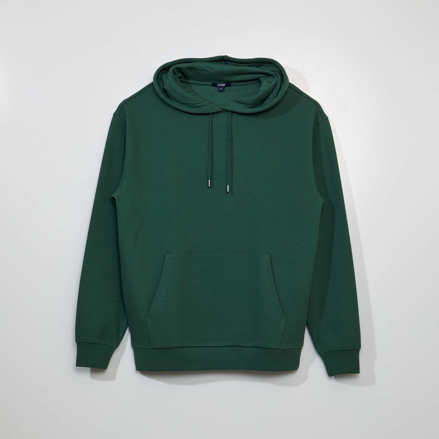 Sweat capuche en maille gaufr e Vert