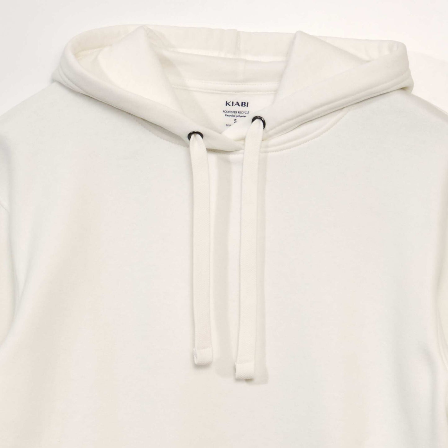 Sweat en molleton capuche blanc