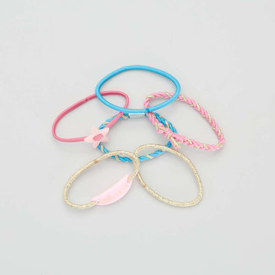 Lot de 6 lastiques fantaisie Multicolore