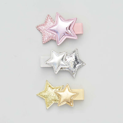Lot de 3 pinces toiles Rose