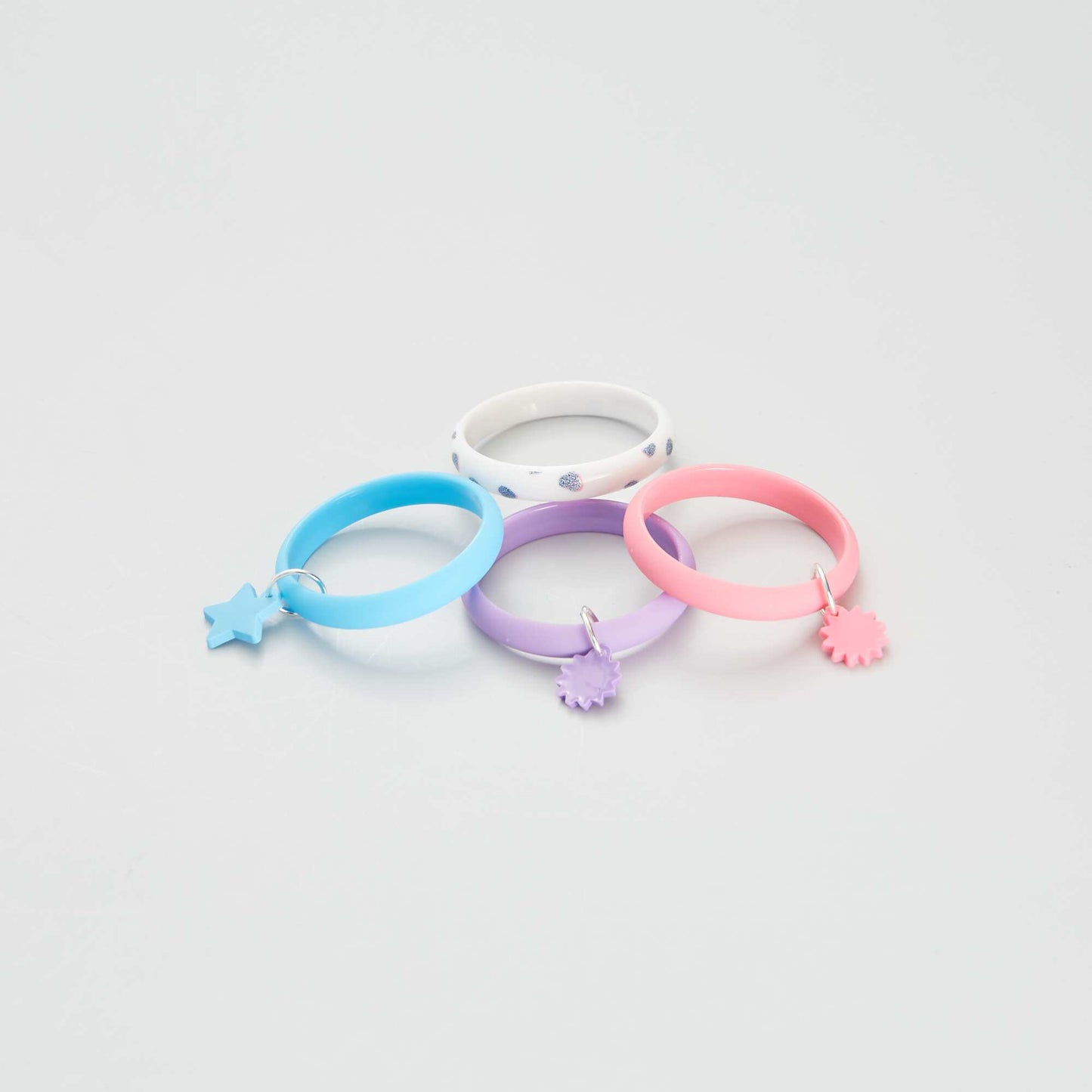 Lot de 4 bracelets Bleu