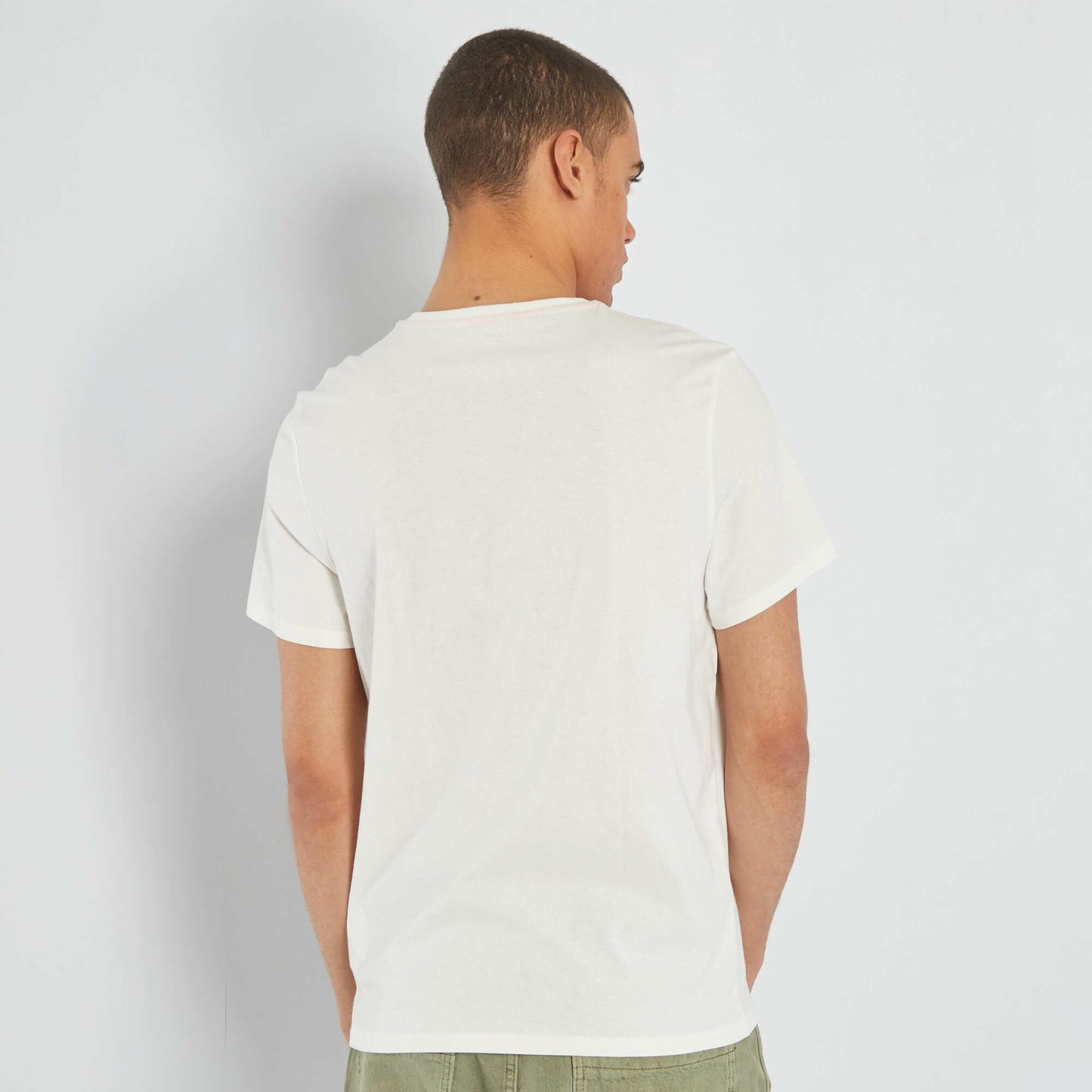 T-shirt imprim manches courtes Blanc