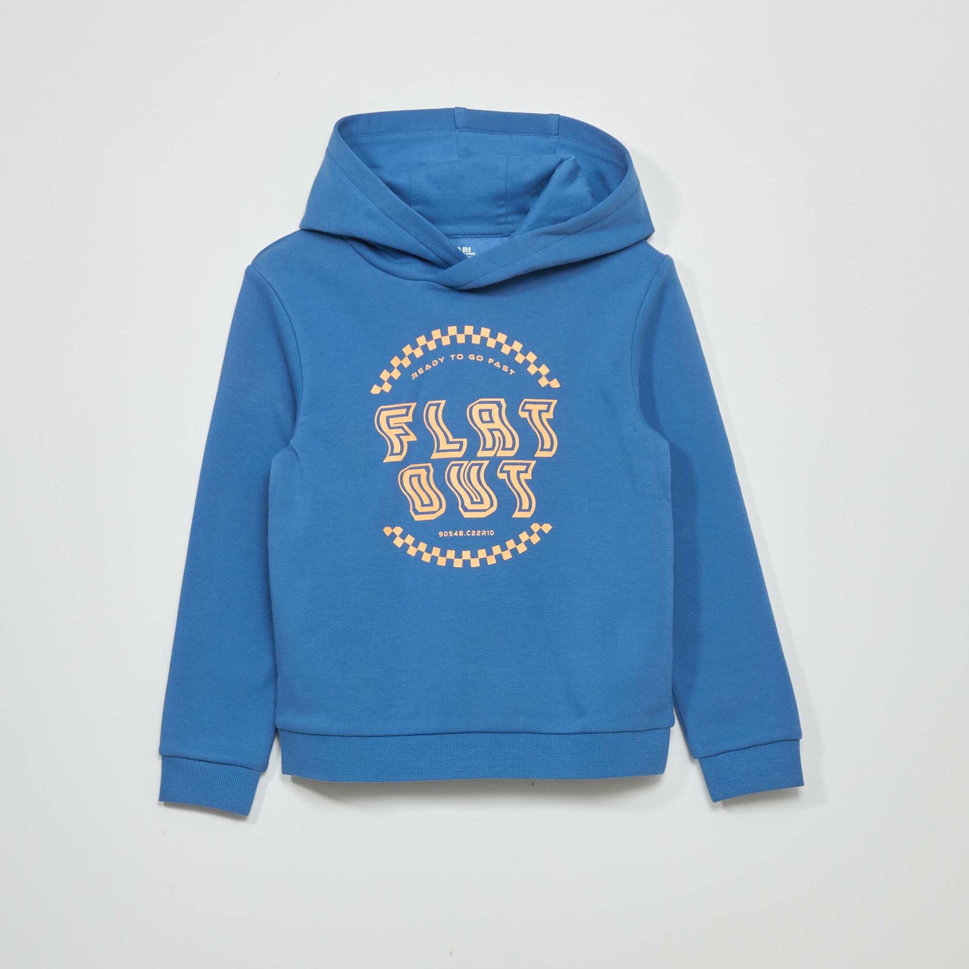 Sweat capuche en molleton Bleu