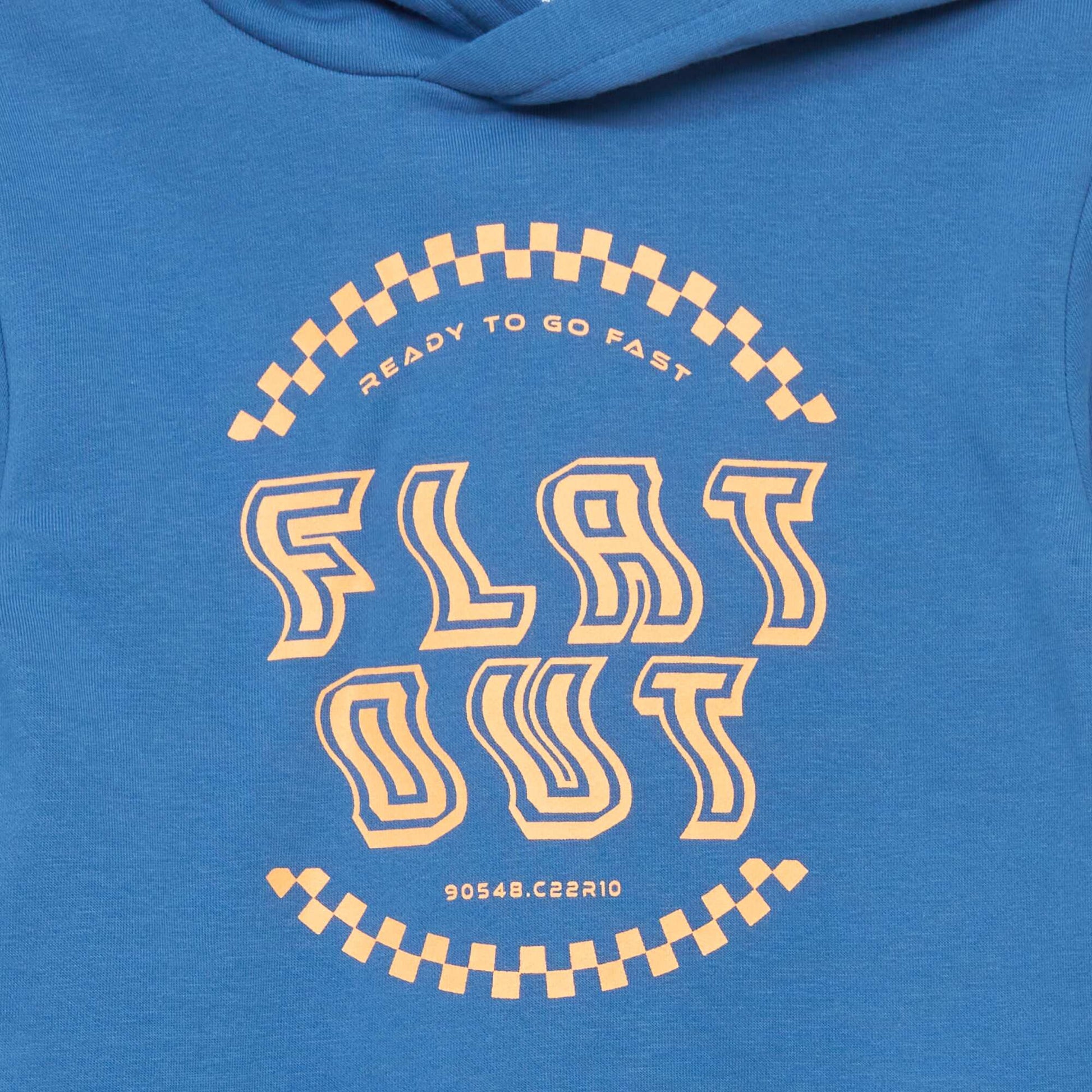 Sweat capuche en molleton Bleu