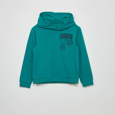 Sweat capuche en molleton Vert