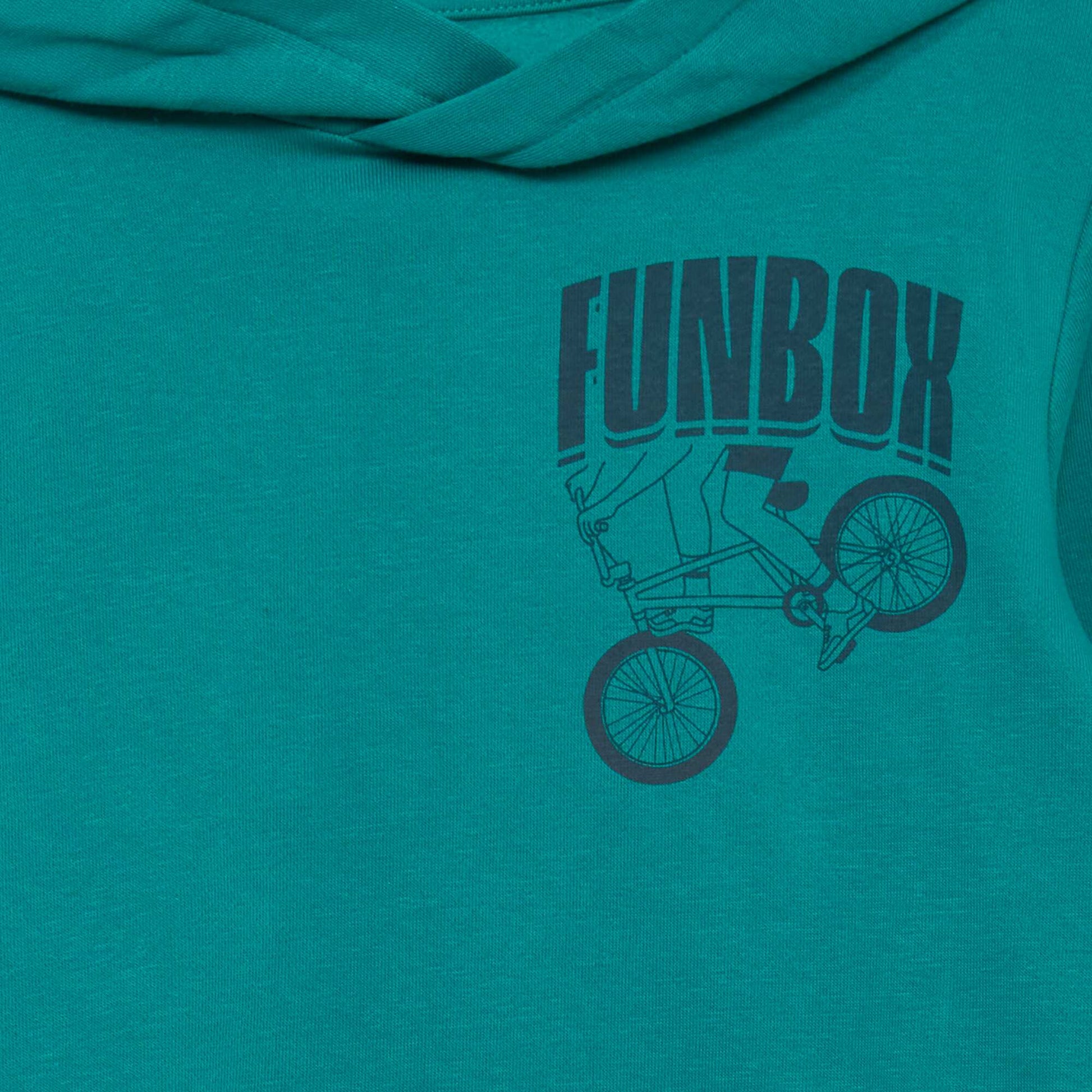Sweat capuche en molleton Vert
