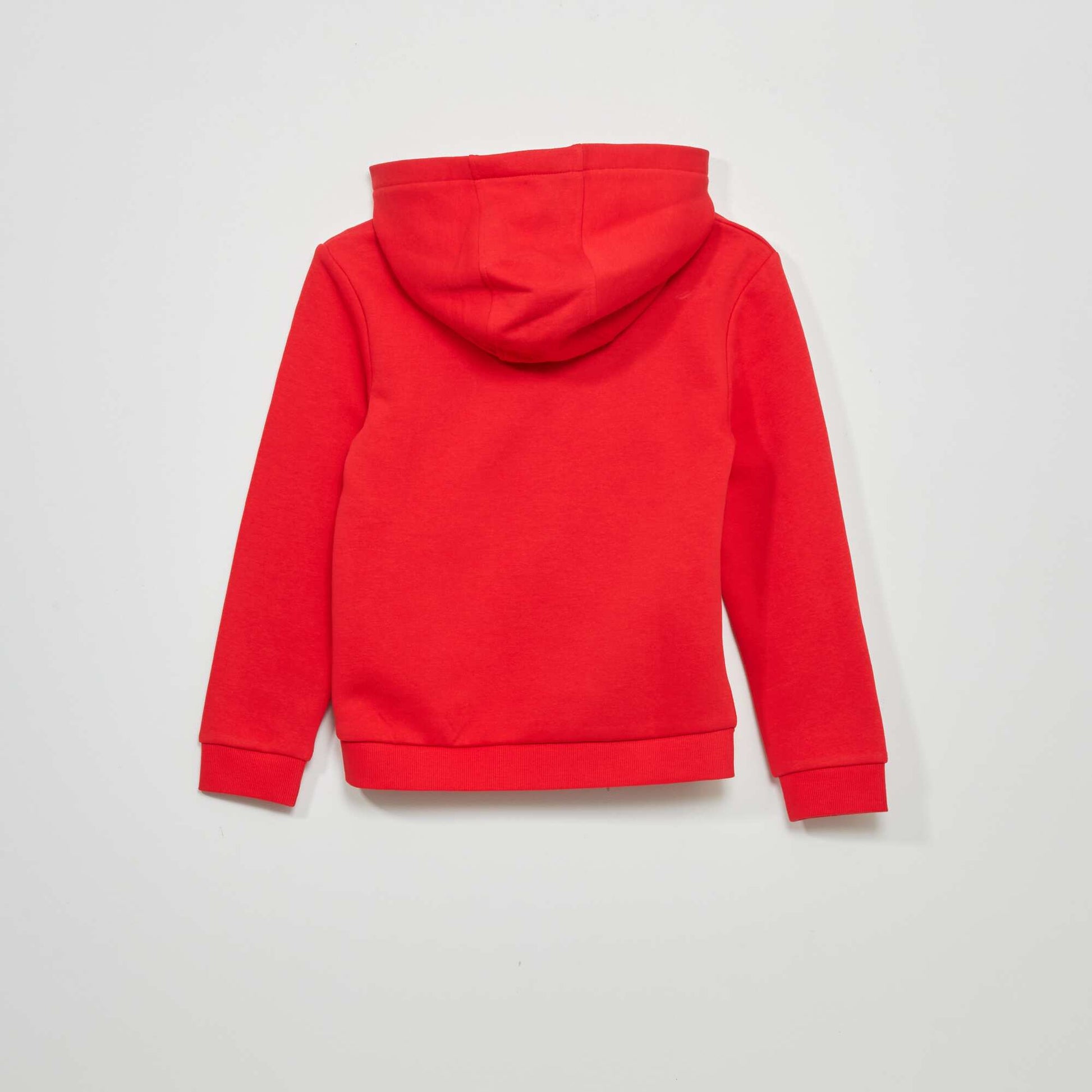 Sweat capuche en molleton Rouge
