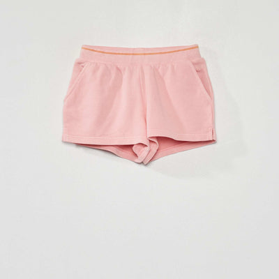 Short en molleton Rose