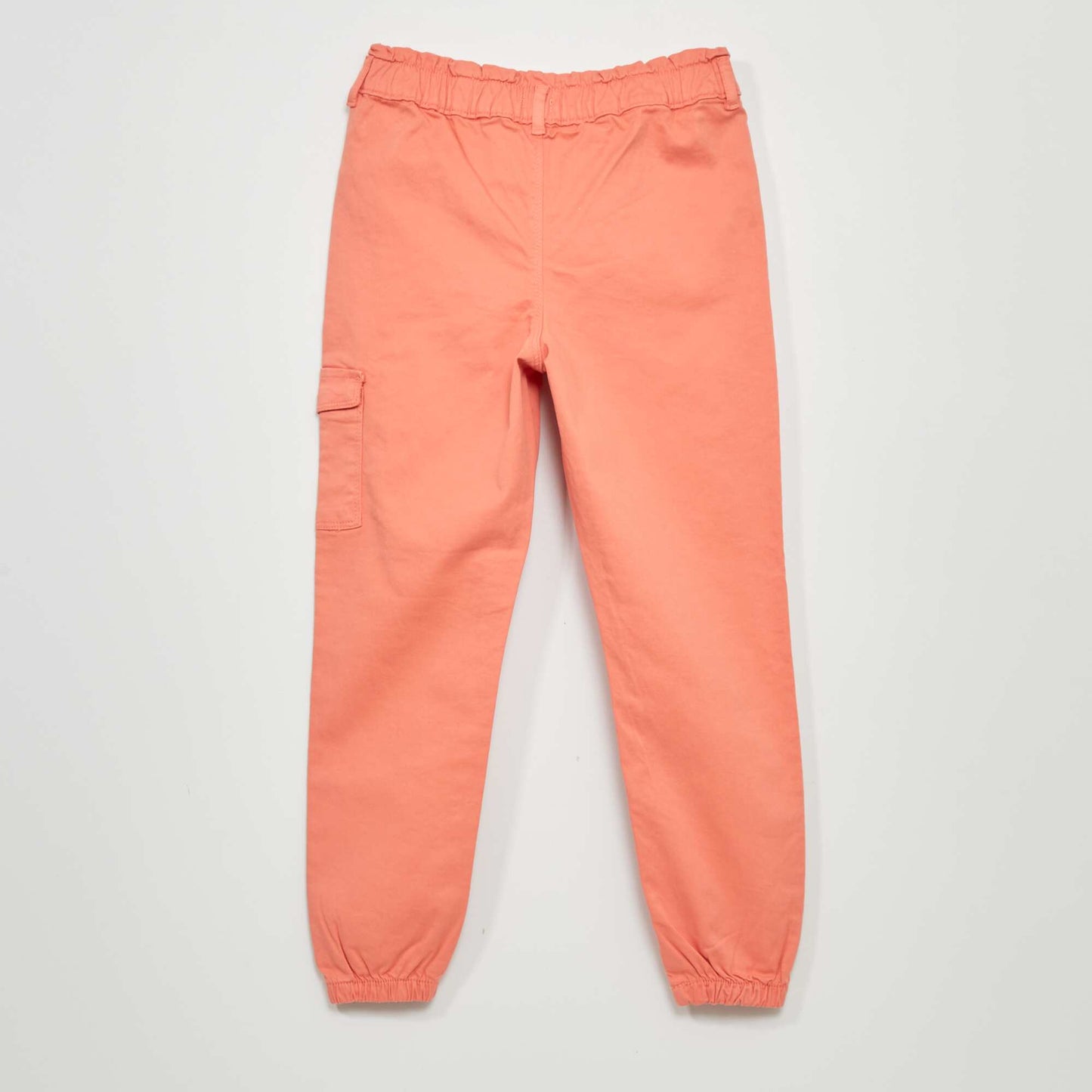 Pantalon paperbag avec poches Orange