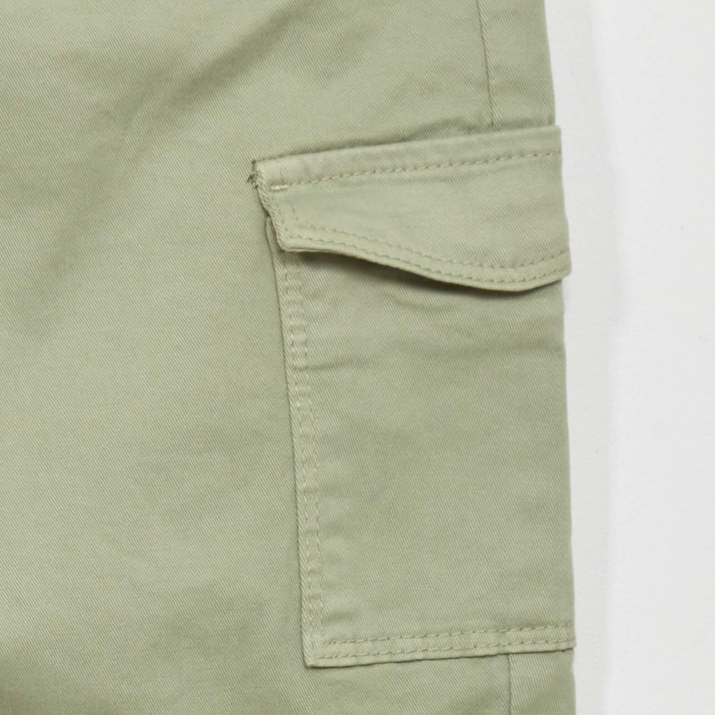 Pantalon paperbag avec poches Vert