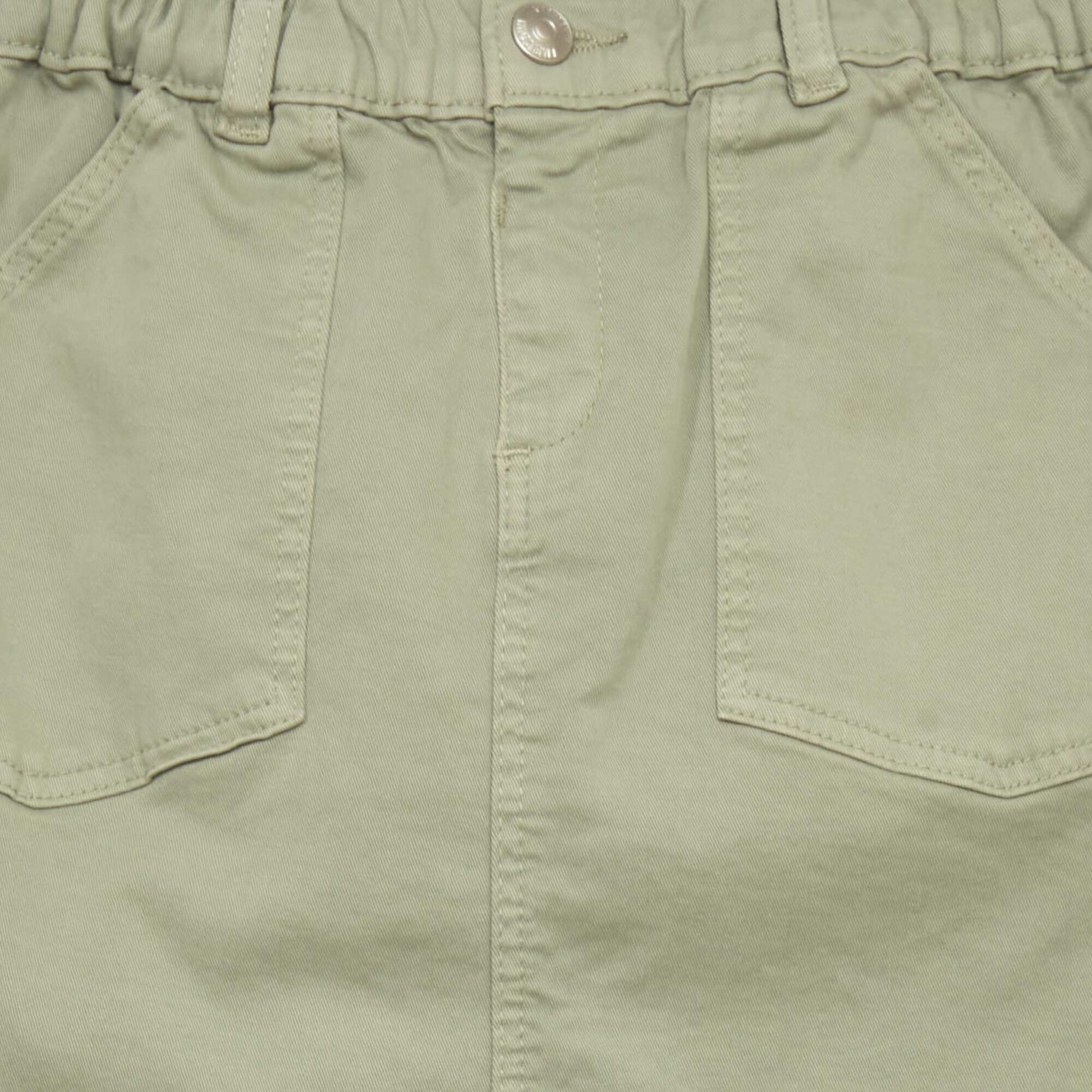 Jupe en jean paperbag Vert