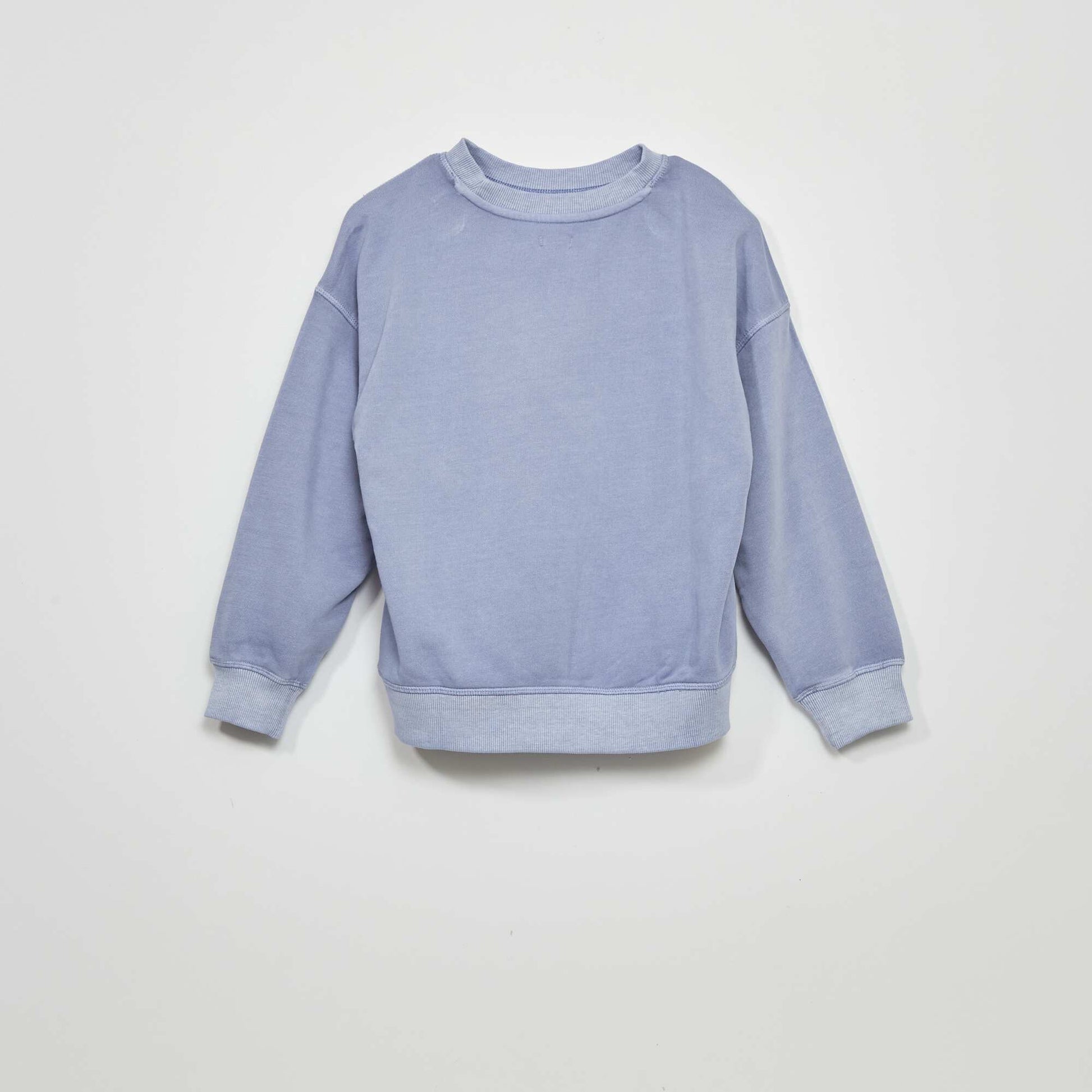 Sweat en molleton l ger avec imprim Bleu