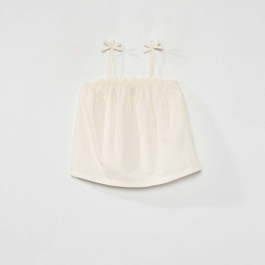 D bardeur fines bretelles Blanc