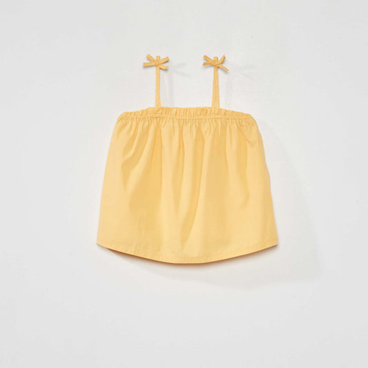 D bardeur fines bretelles Jaune