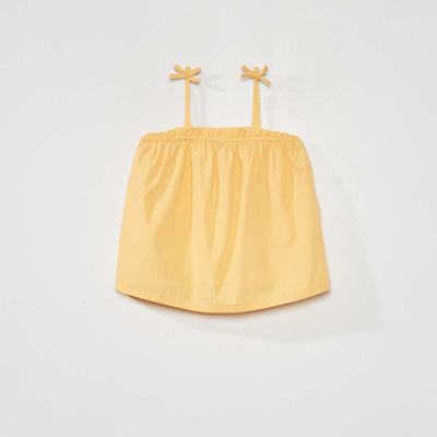 D bardeur fines bretelles Jaune