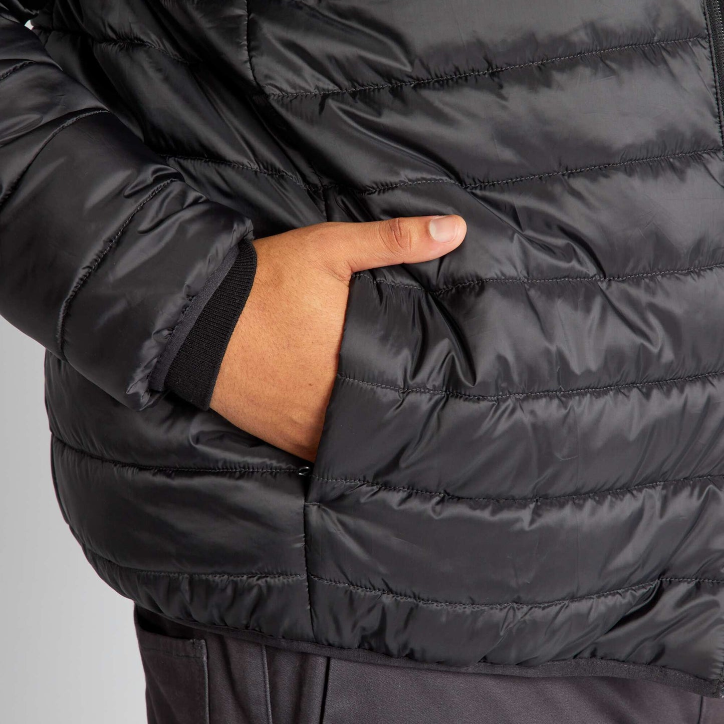 Doudoune en bouteilles recycl es noir