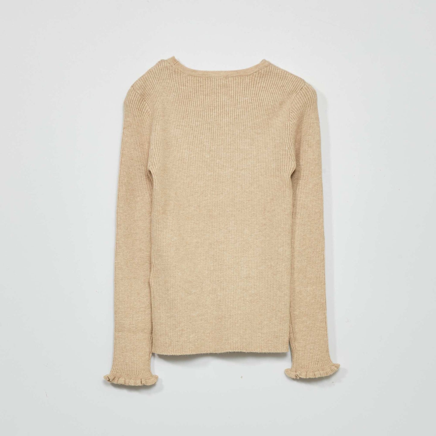 Pull en maille c tel e Beige