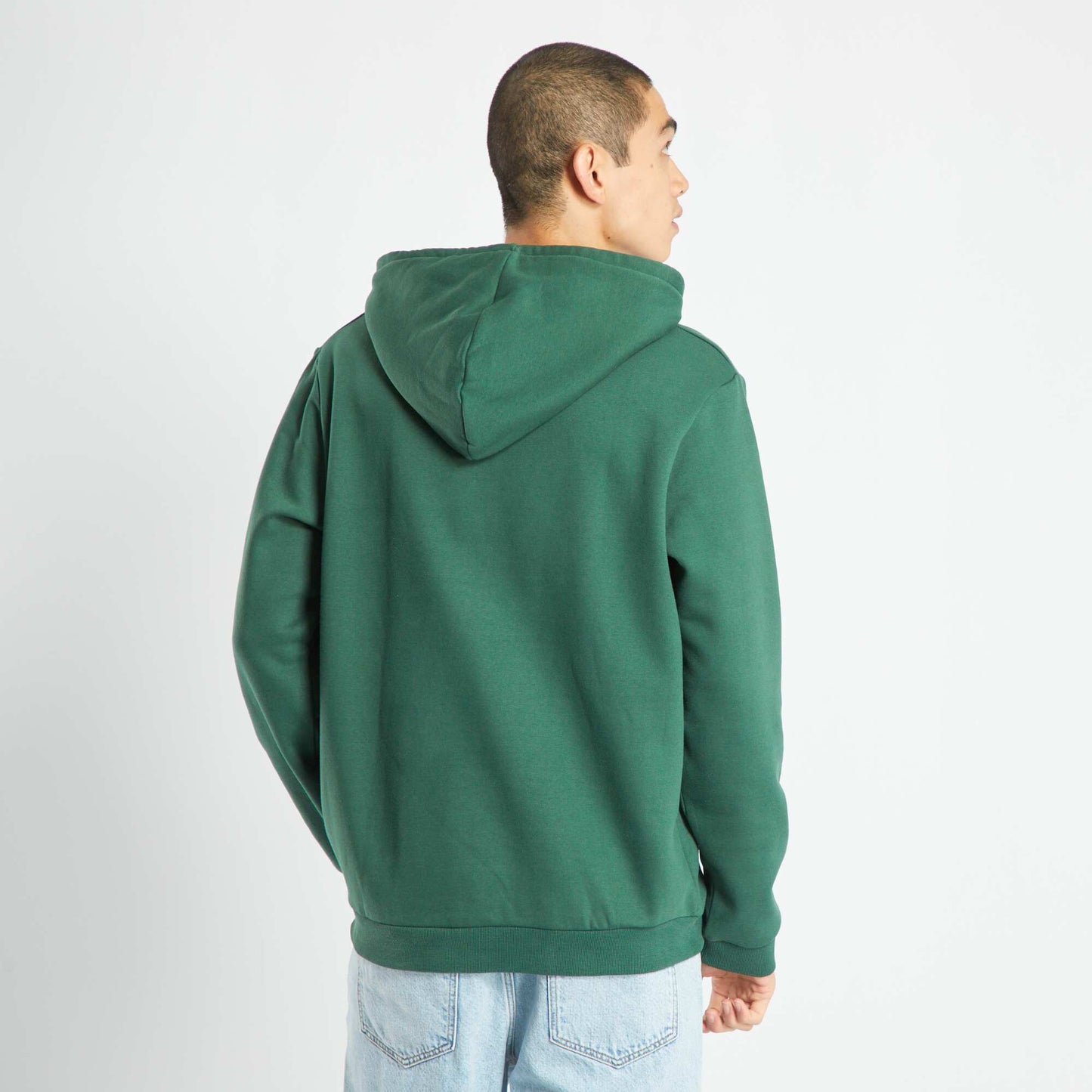 Sweat capuche avec poche kangourou Vert sapin