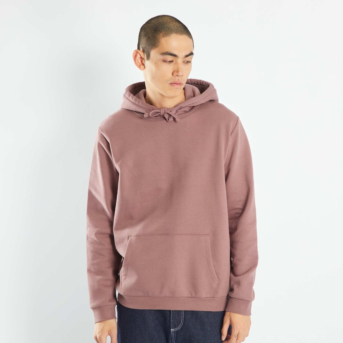 Sweat capuche avec poche kangourou Violet