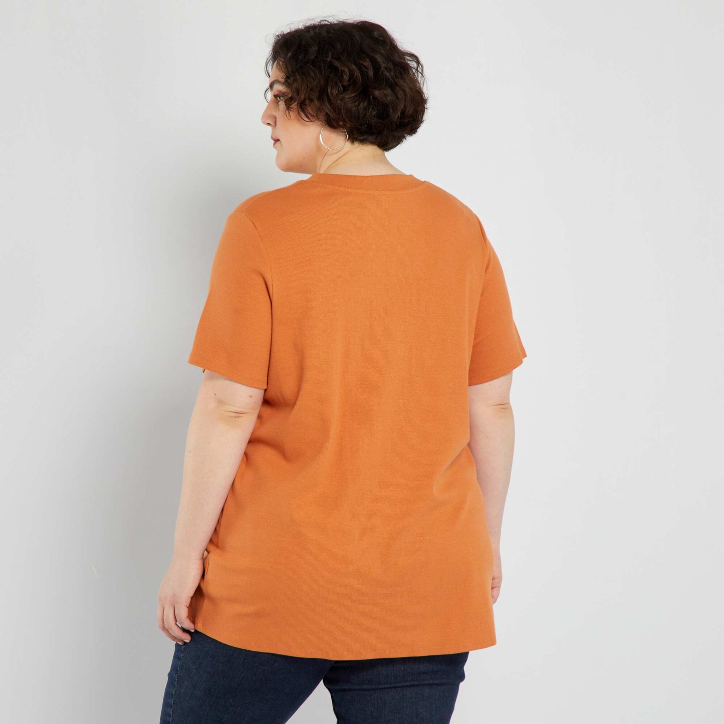 T-shirt c tel uni Orange