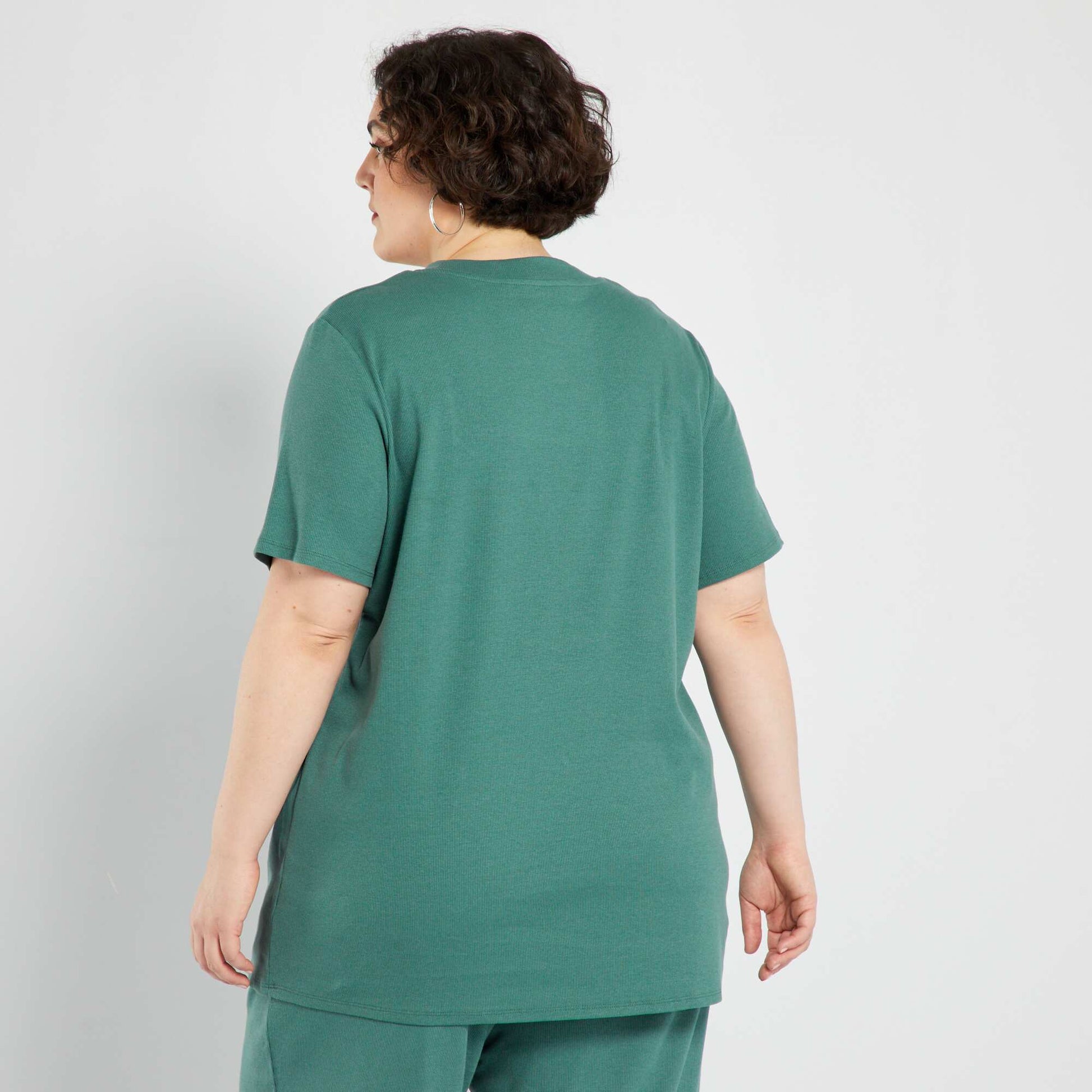 T-shirt c tel uni Vert