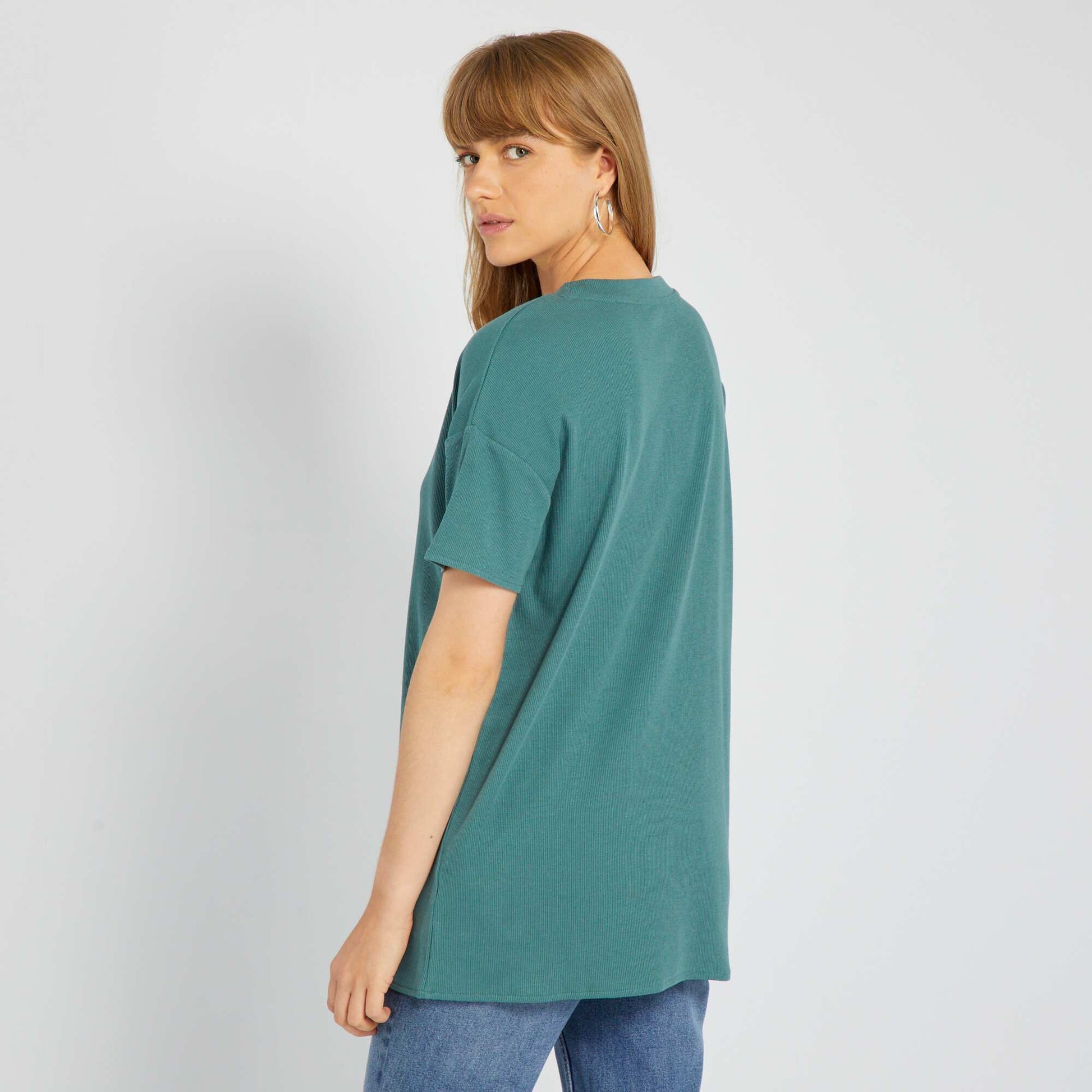 T-shirt long c tel Vert