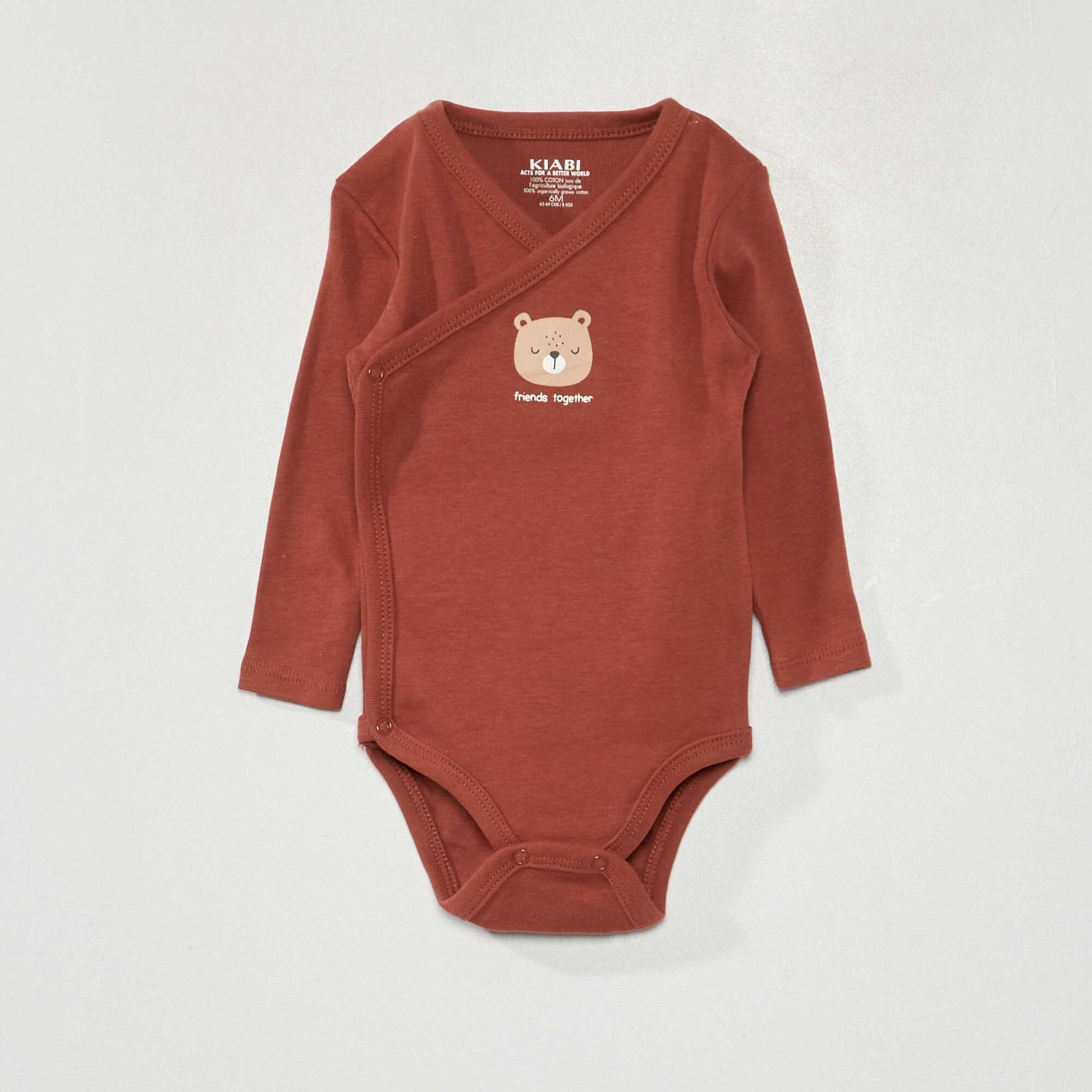 Lot de 3 bodies en jersey - 3 pi ces Marron
