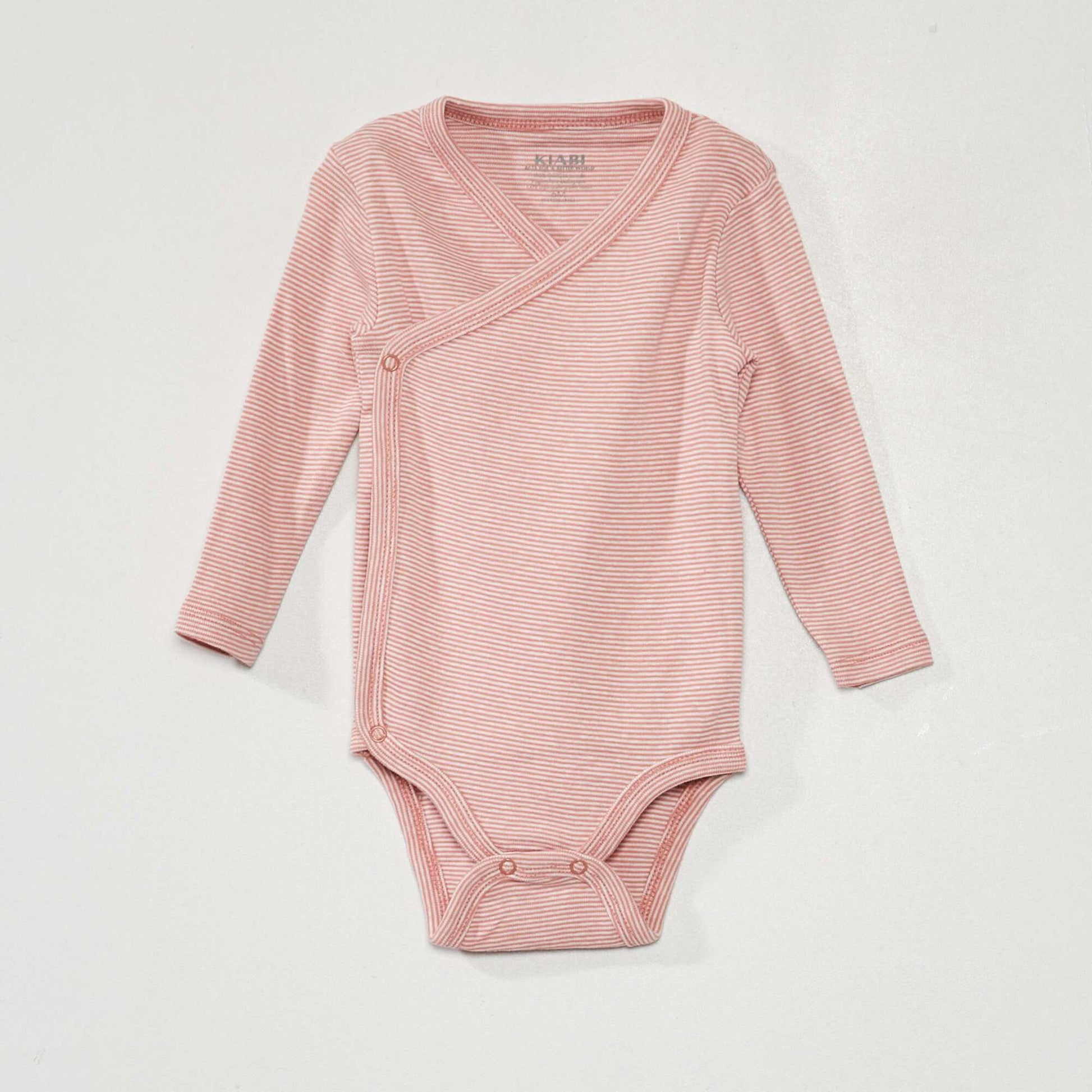 Lot de 3 bodies en jersey - 3 pi ces Rose/beige