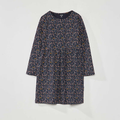 Robe en jersey avec imprim Bleu