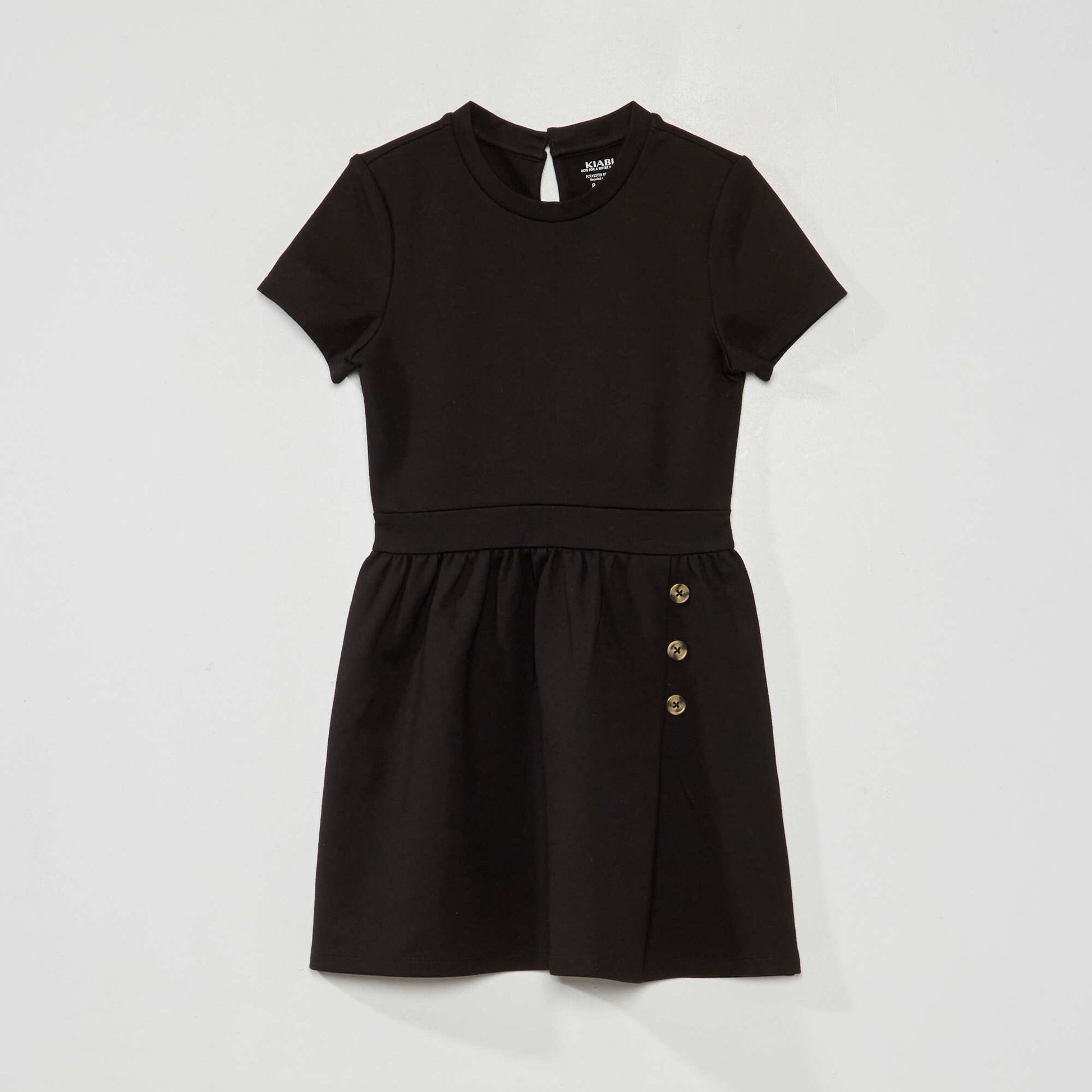 Robe en maille milano noir